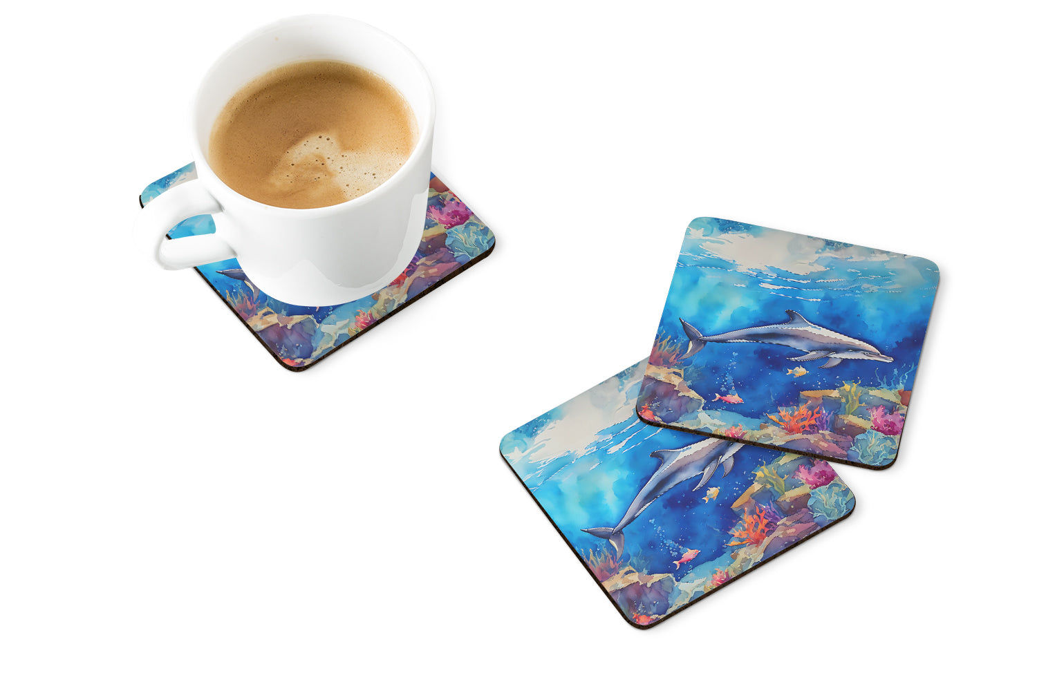 Buy this Dolphin Foam Coasters