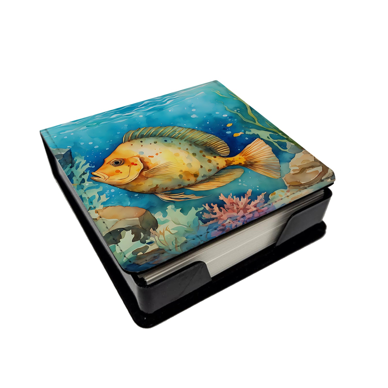 Buy this Flounder PU Leather Note Paper Holder