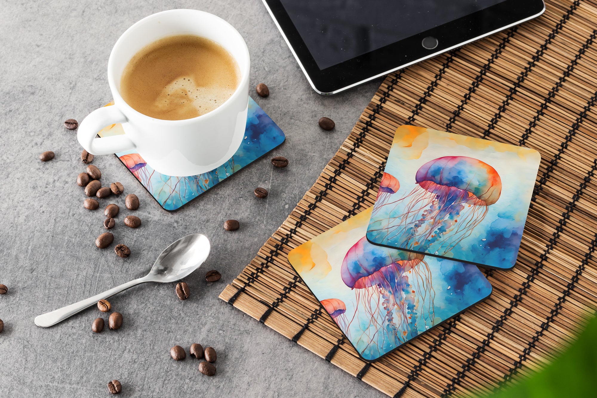 Jellyfish Foam Coasters