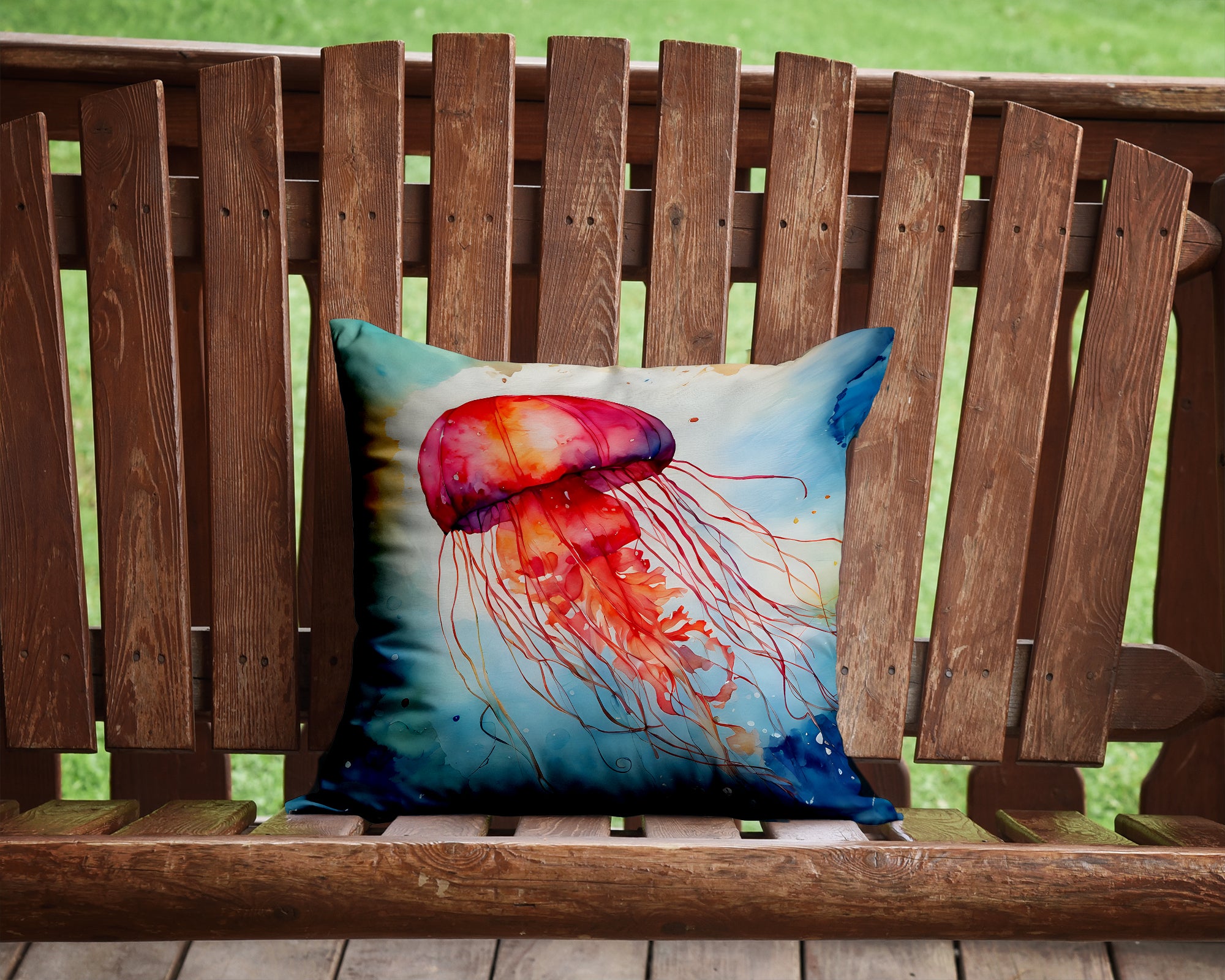 Jellyfish Throw Pillow