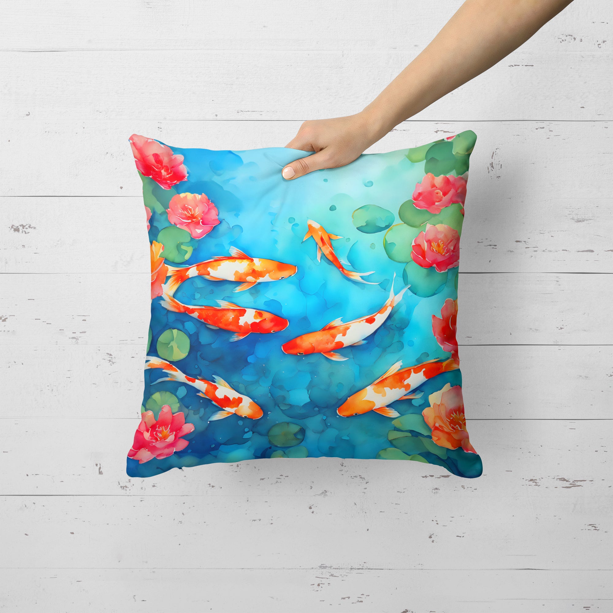 Buy this Koi Fish Throw Pillow