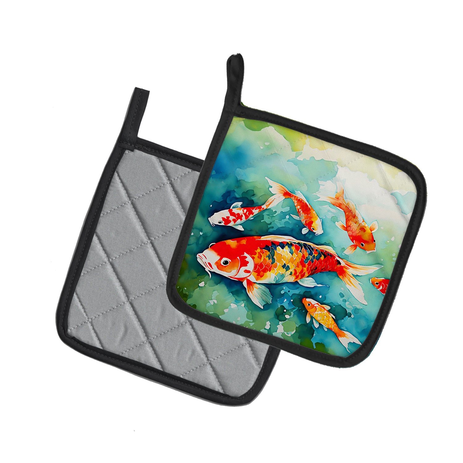 Koi Fish Pair of Pot Holders