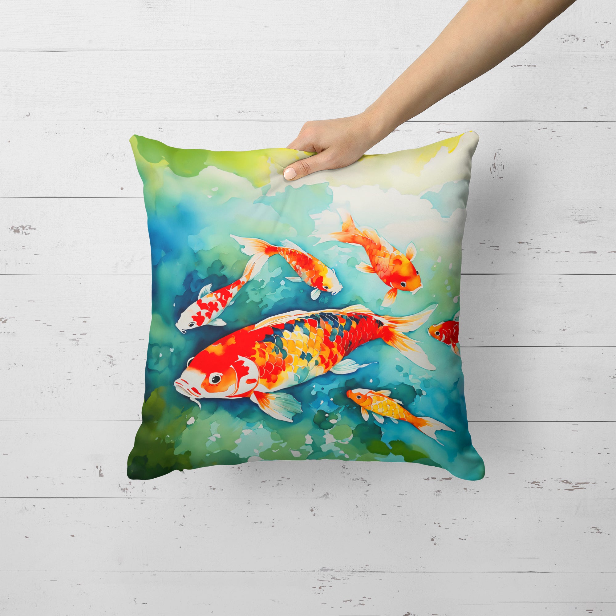 Buy this Koi Fish Throw Pillow