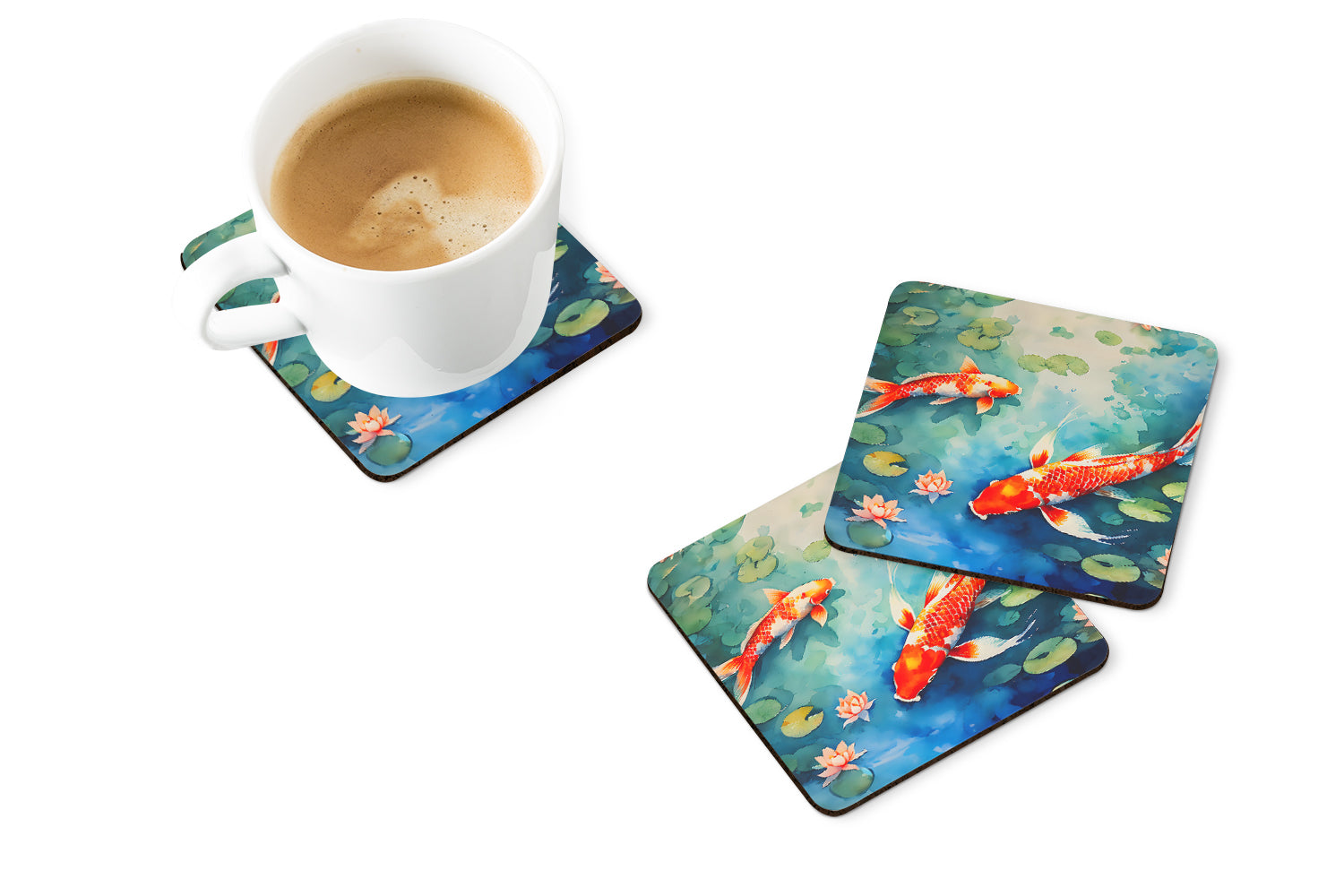 Buy this Koi Fish Foam Coasters