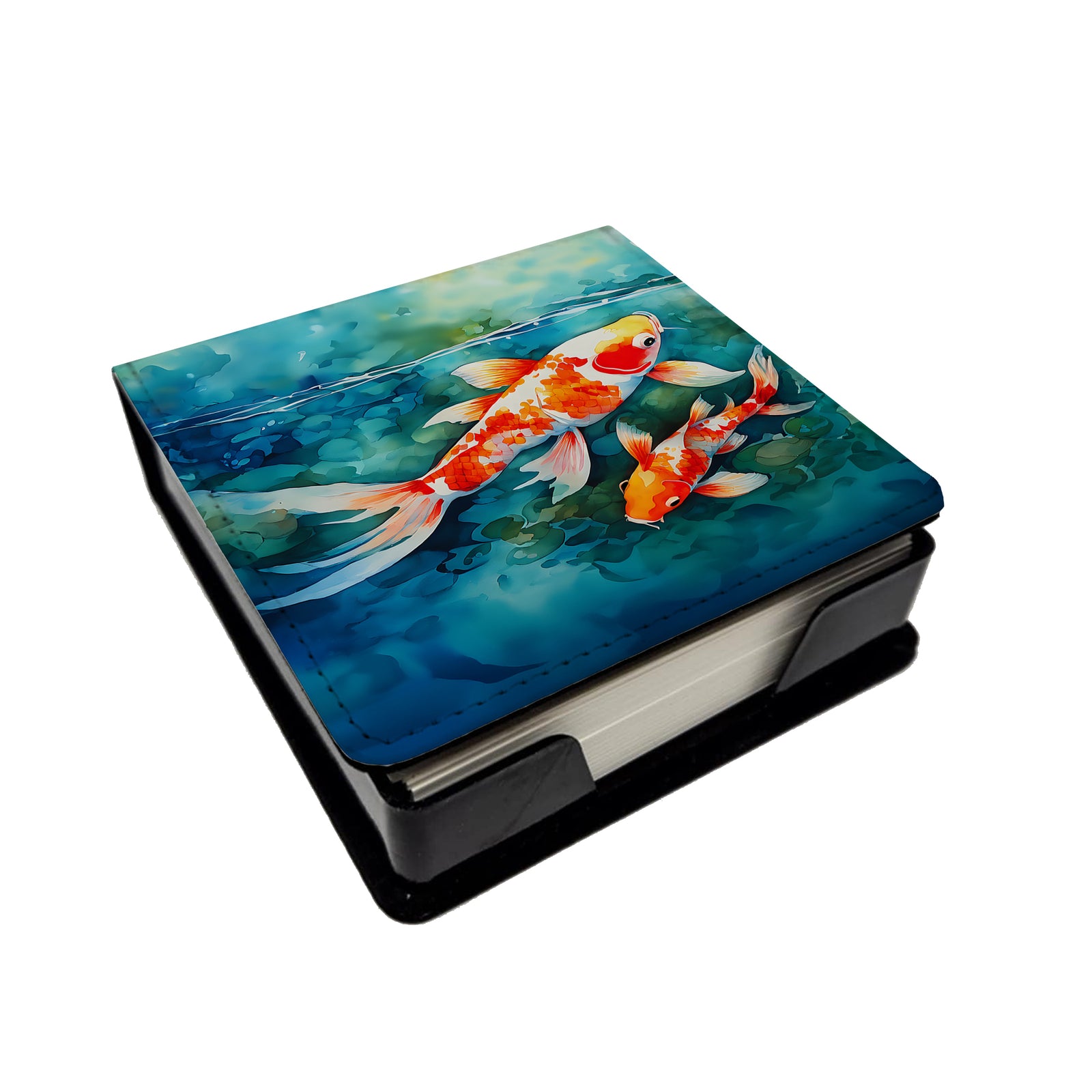 Buy this Koi Fish PU Leather Note Paper Holder