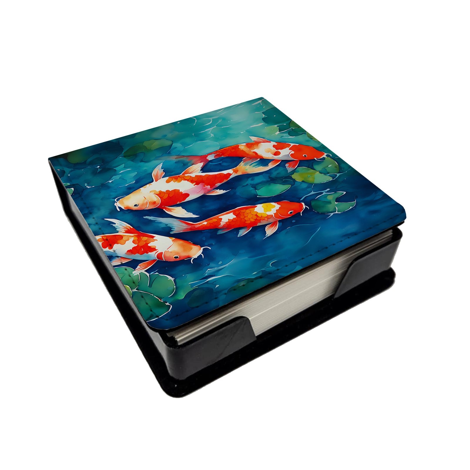 Buy this Koi Fish PU Leather Note Paper Holder