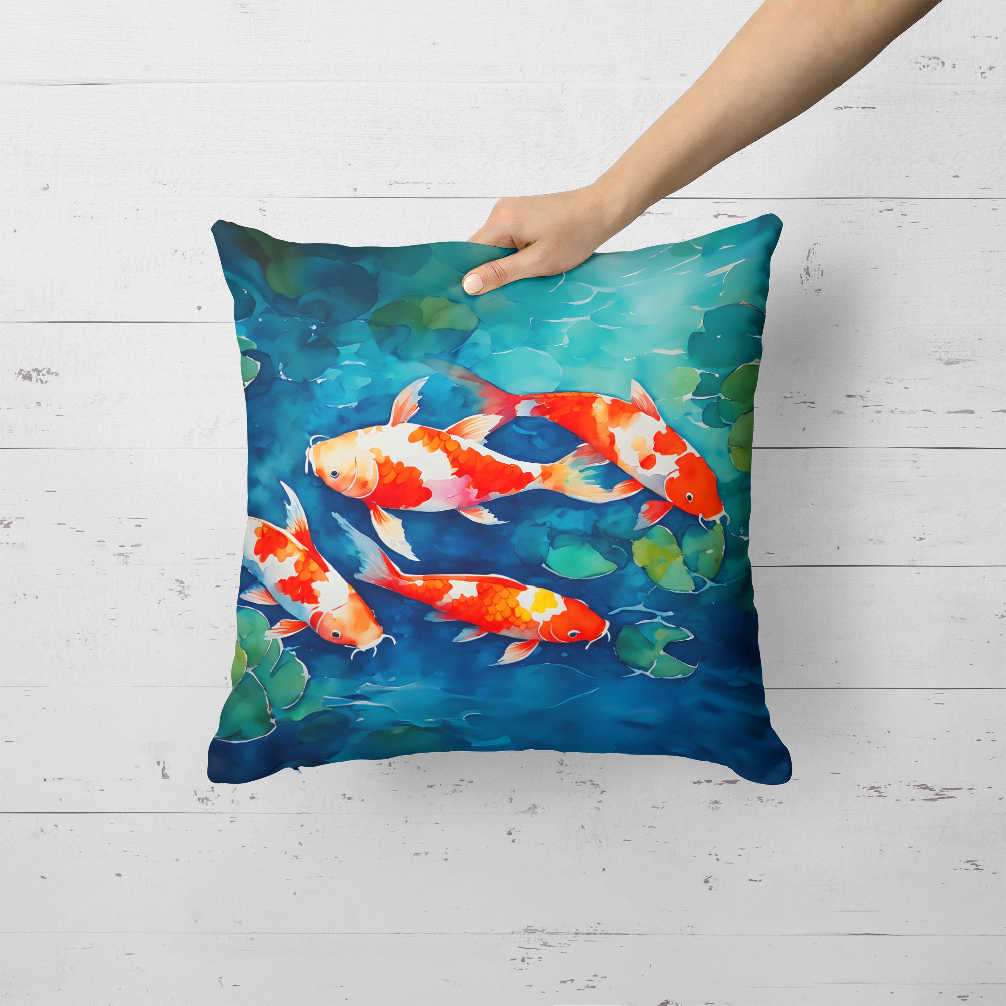 Buy this Koi Fish Throw Pillow