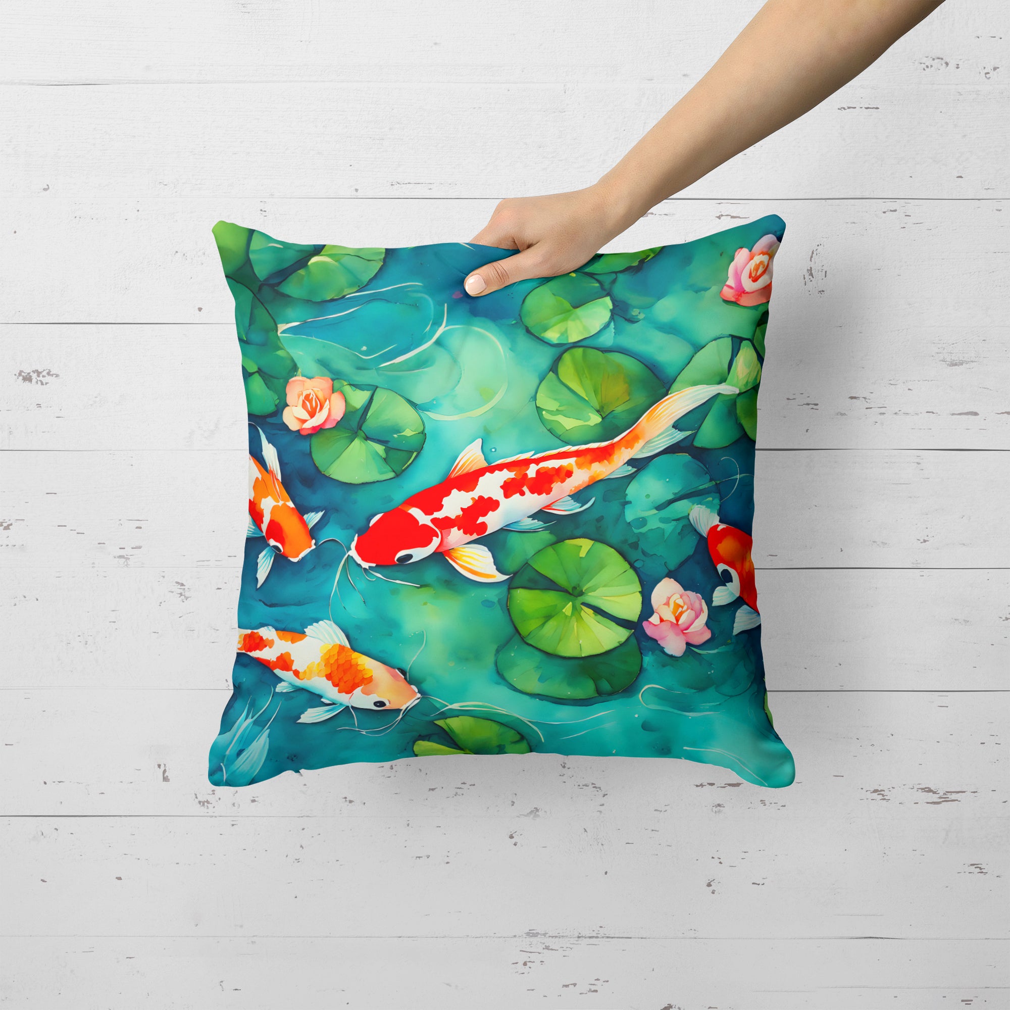 Buy this Koi Fish Throw Pillow