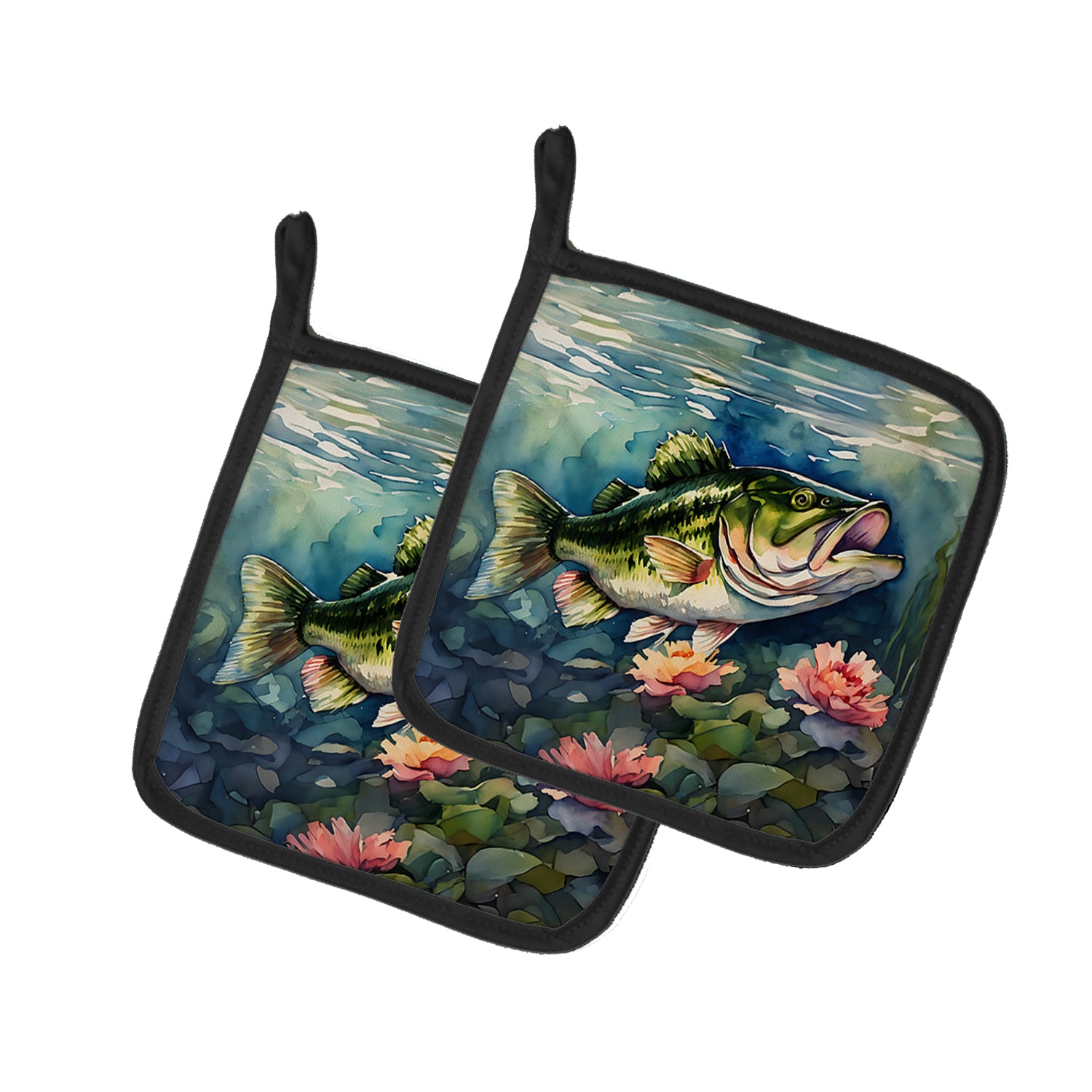 Buy this Largemouth Bass Pair of Pot Holders