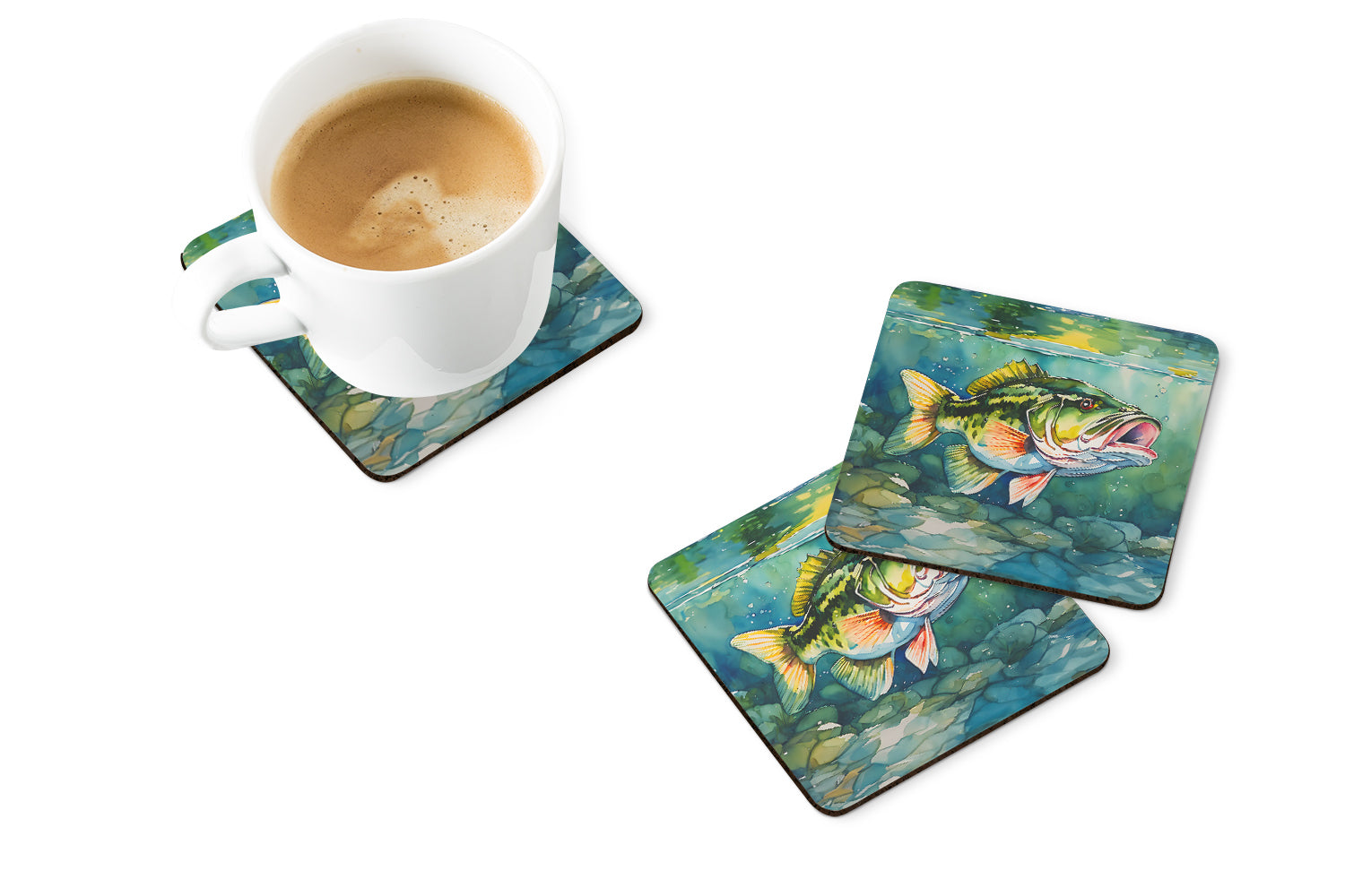 Buy this Largemouth Bass Foam Coasters