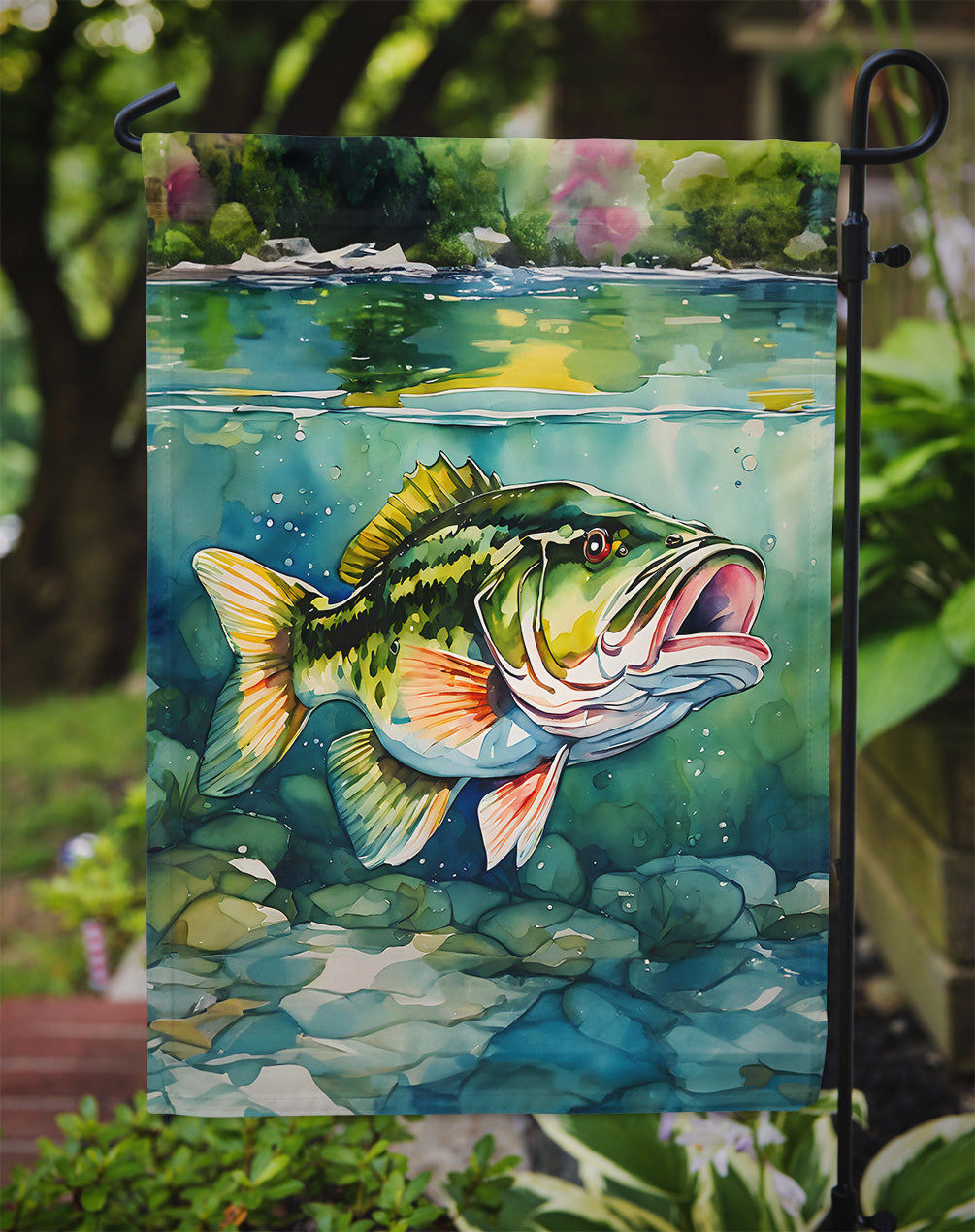 Largemouth Bass Garden Flag