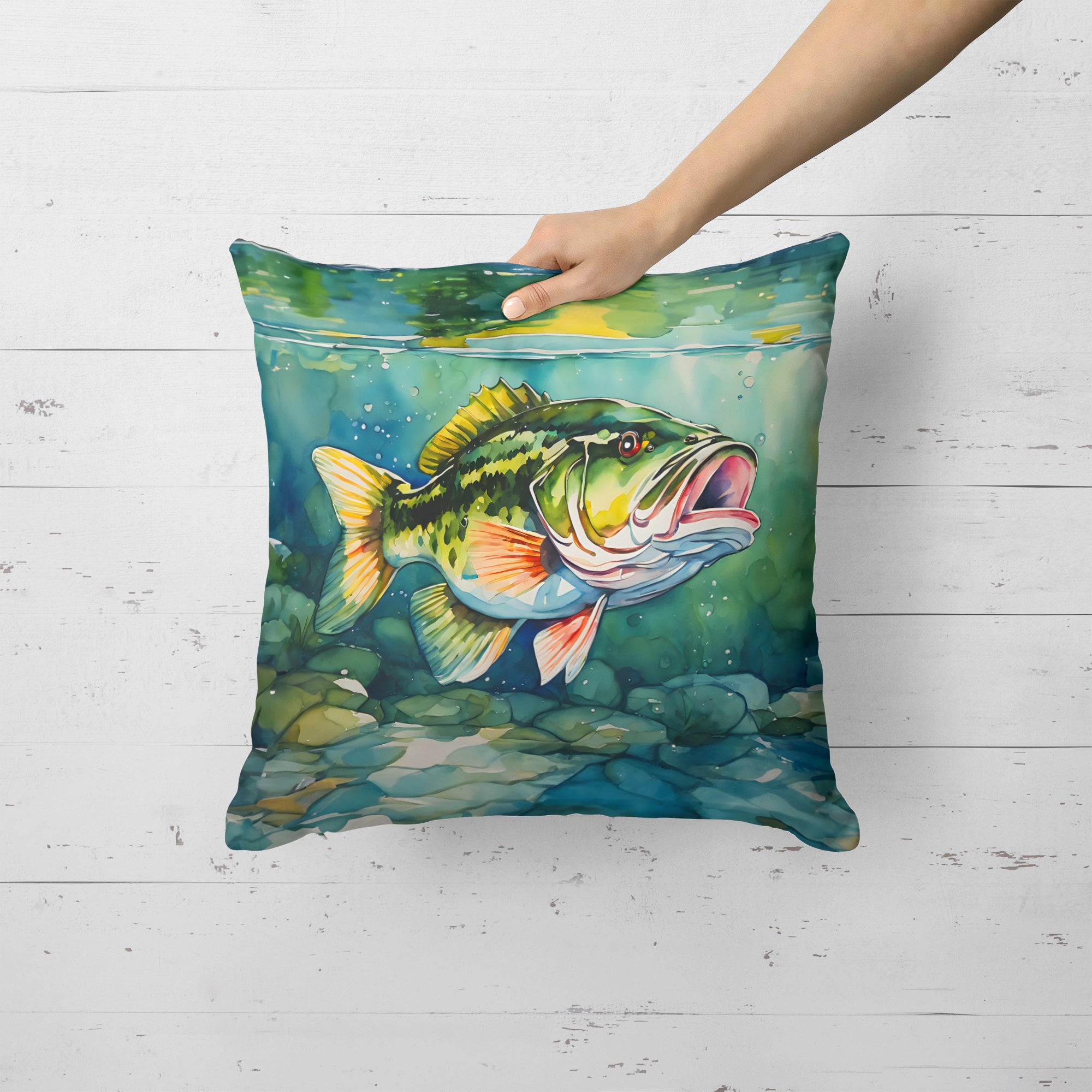 Buy this Largemouth Bass Throw Pillow