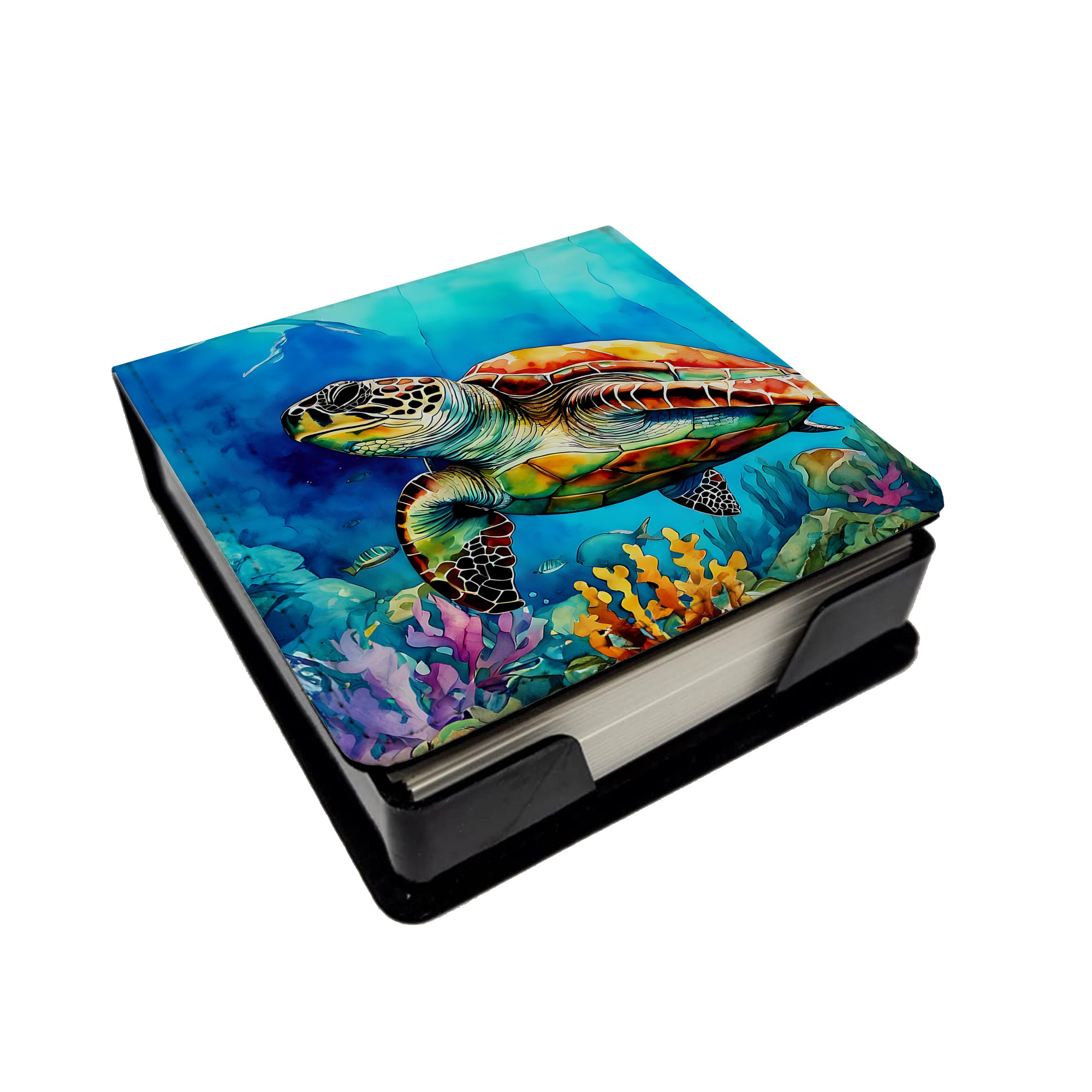 Buy this Loggerhead Sea Turtle PU Leather Note Paper Holder