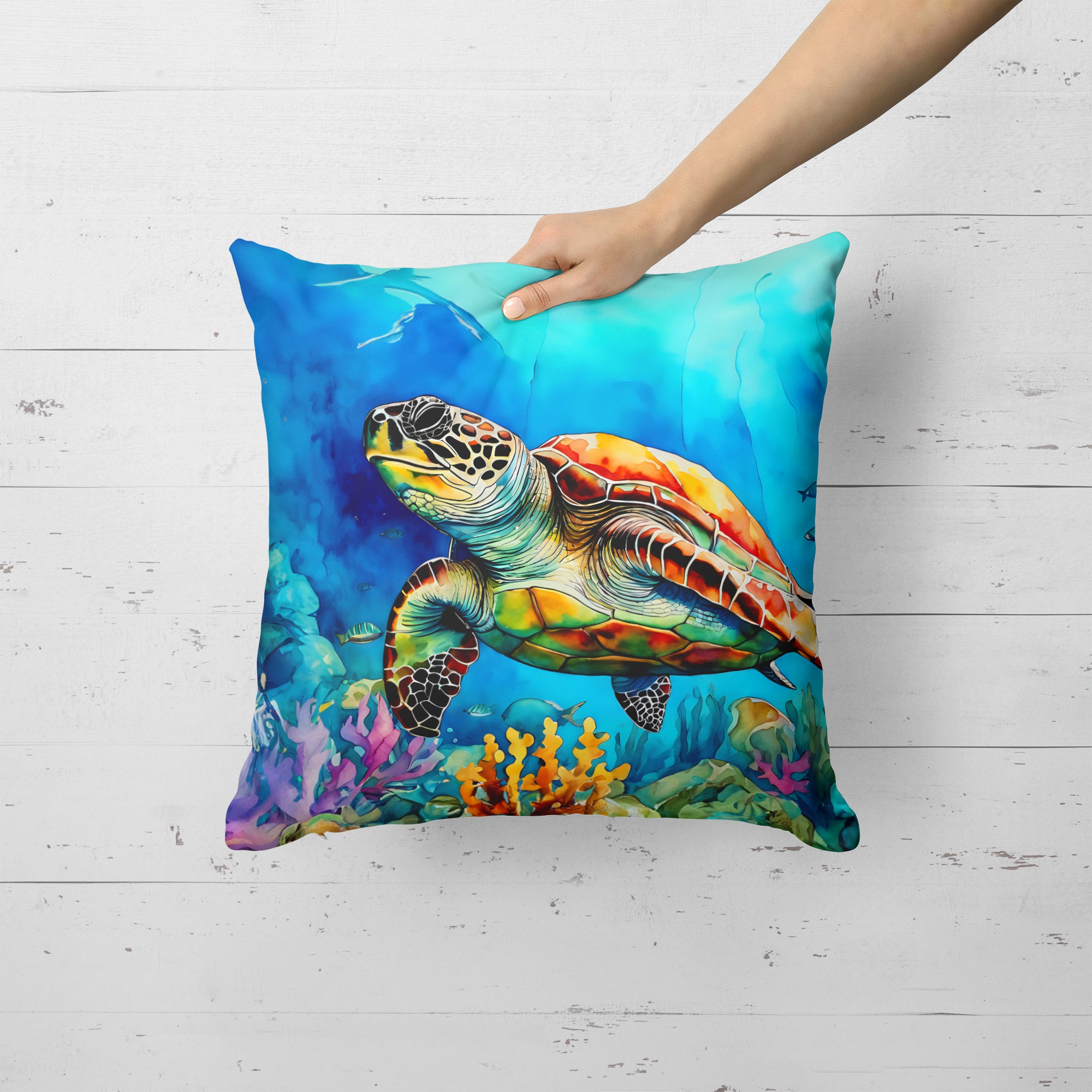 Buy this Loggerhead Sea Turtle Throw Pillow