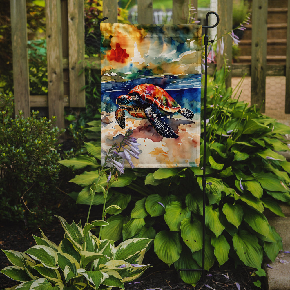 Loggerhead Sea Turtle Garden Flag