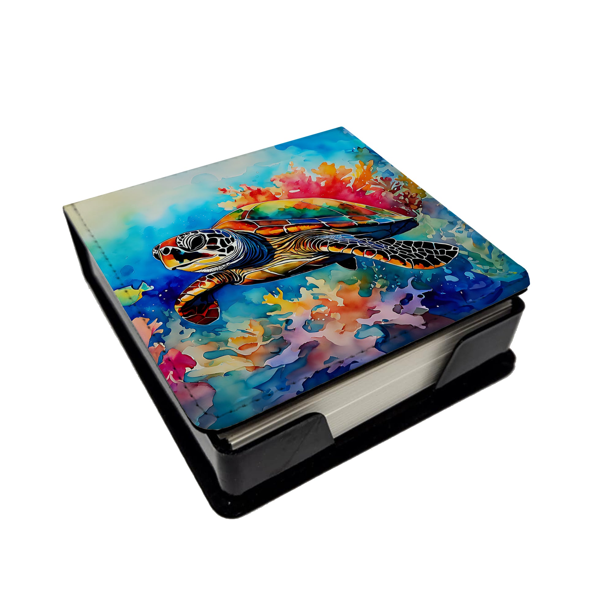 Buy this Loggerhead Sea Turtle PU Leather Note Paper Holder