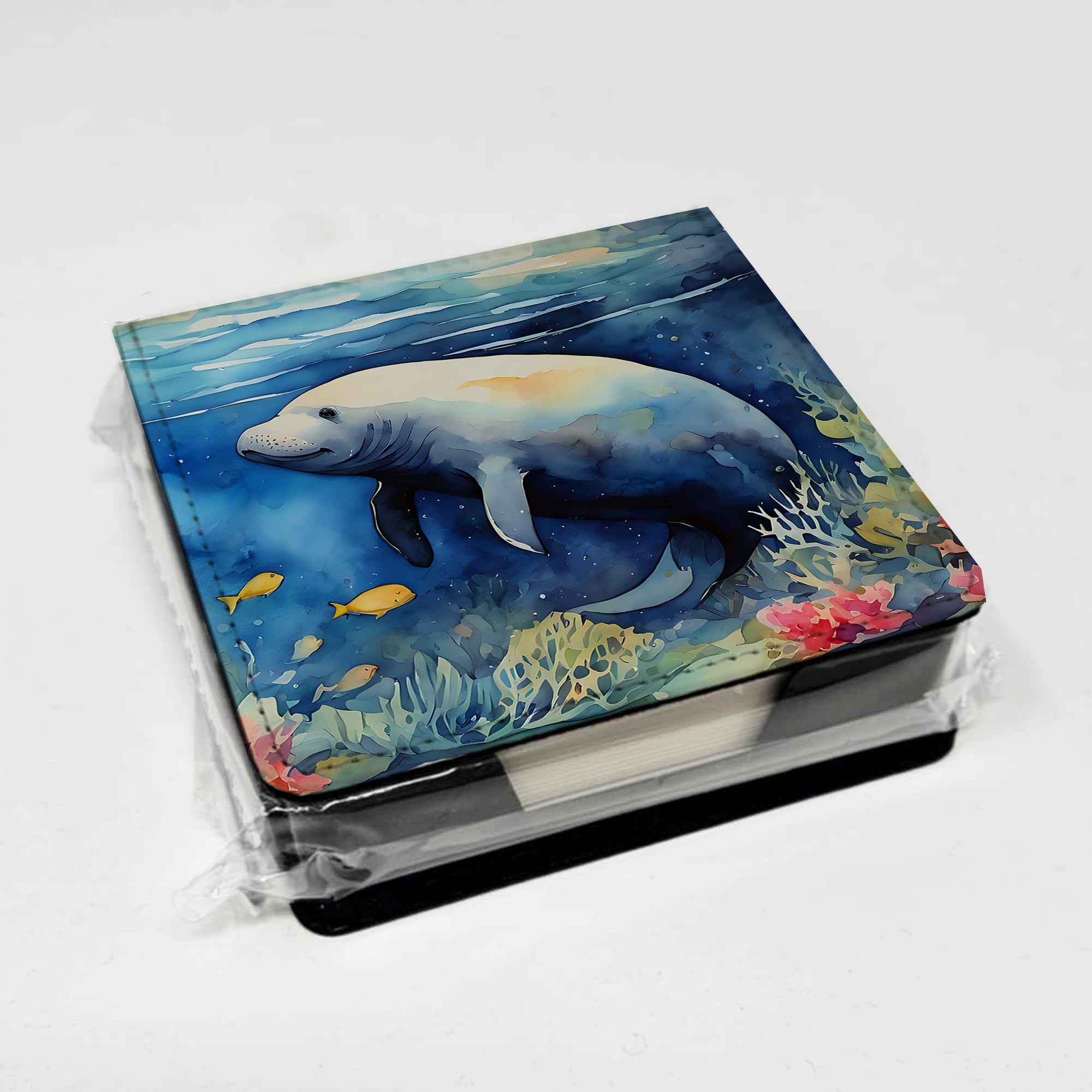 Manatee PU Leather Note Paper Holder