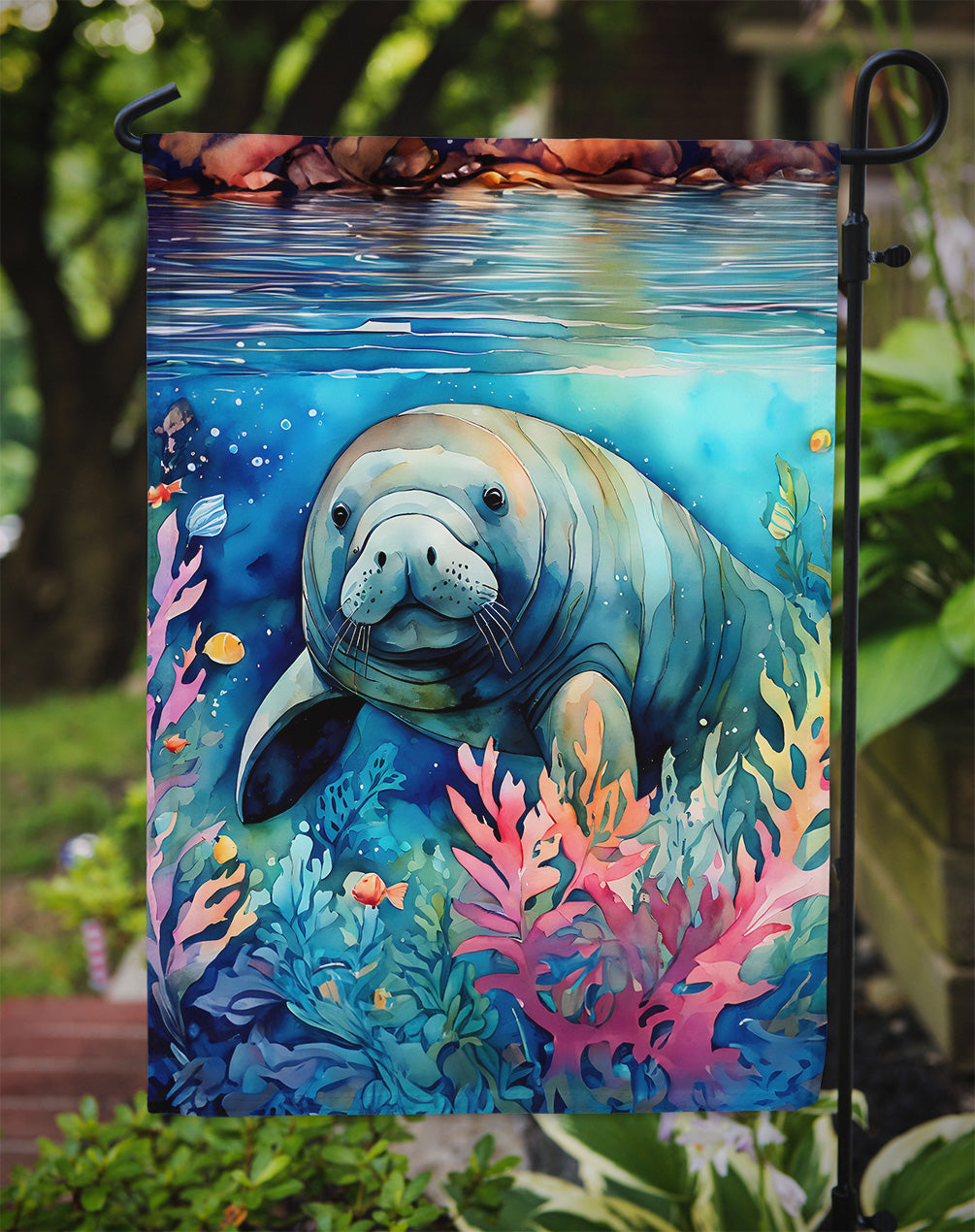 Manatee Garden Flag