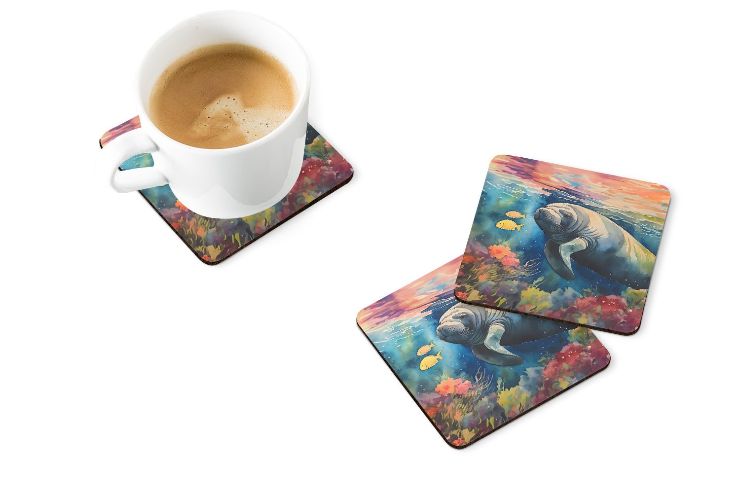 Buy this Manatee Foam Coasters