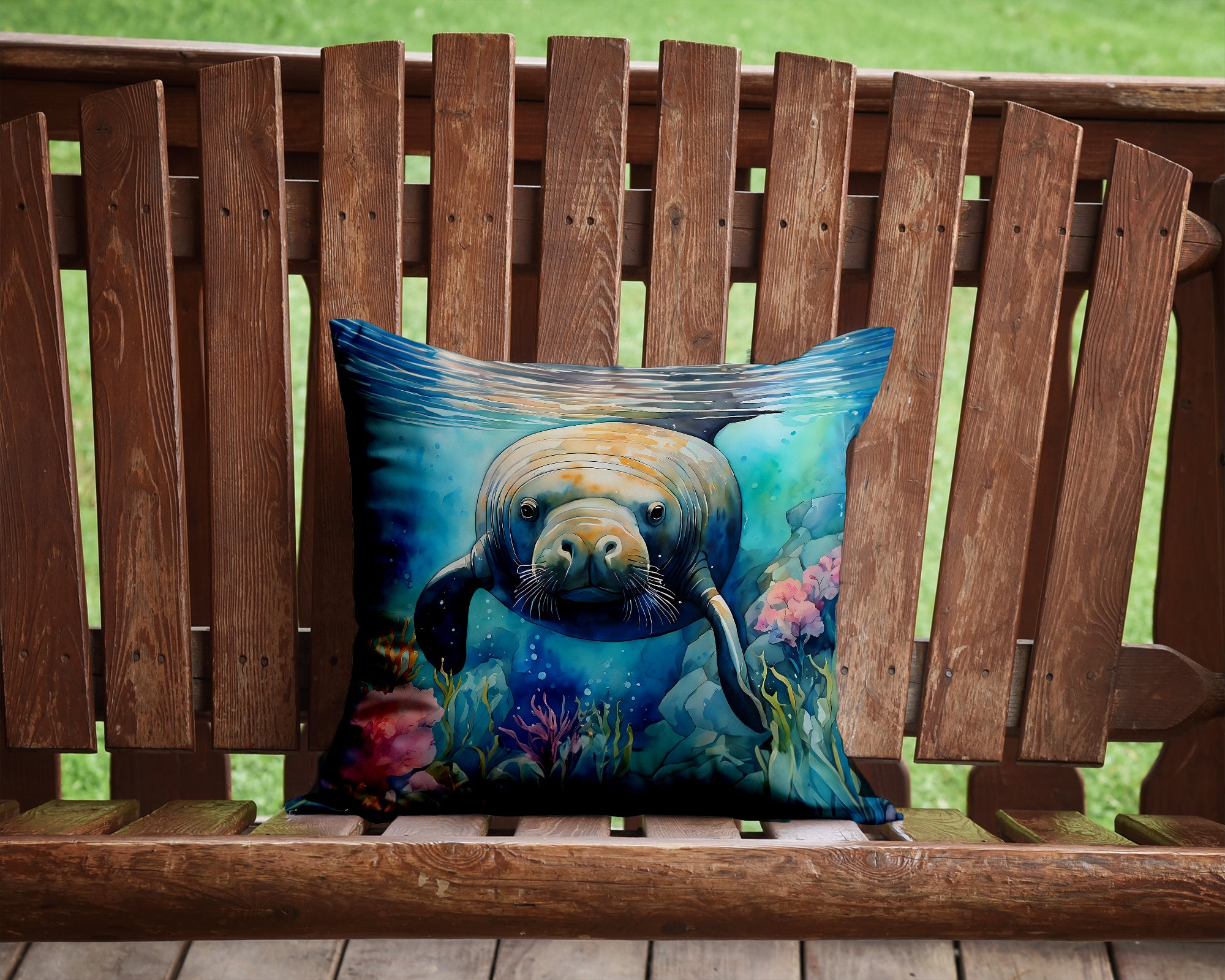 Manatee Throw Pillow