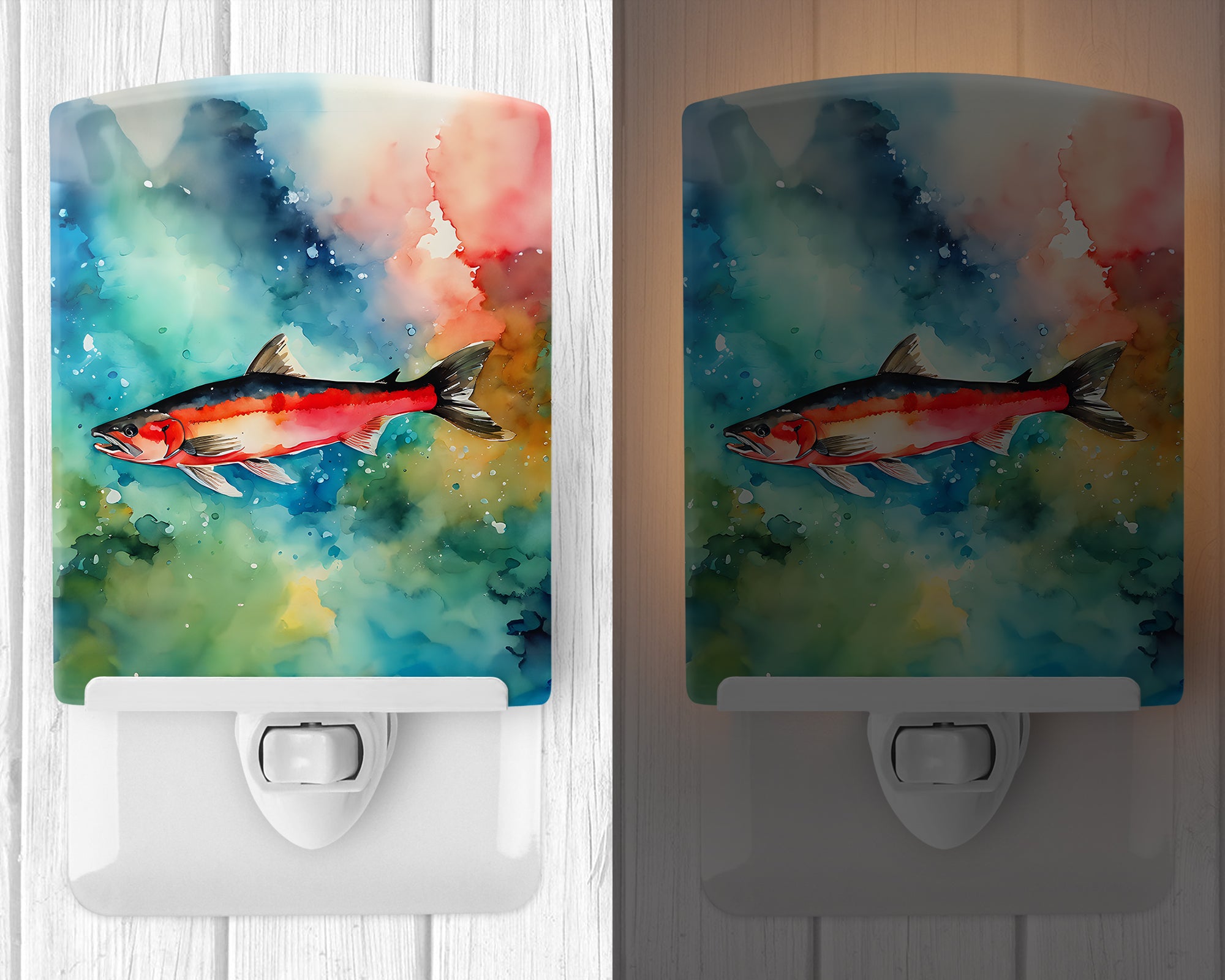 Buy this Salmon Ceramic Night Light