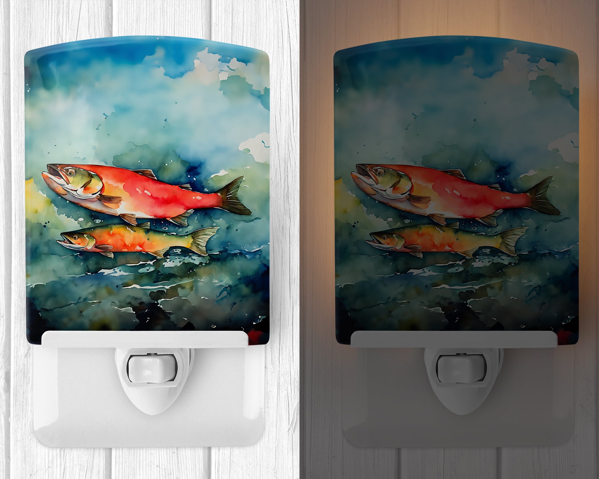 Buy this Salmon Ceramic Night Light