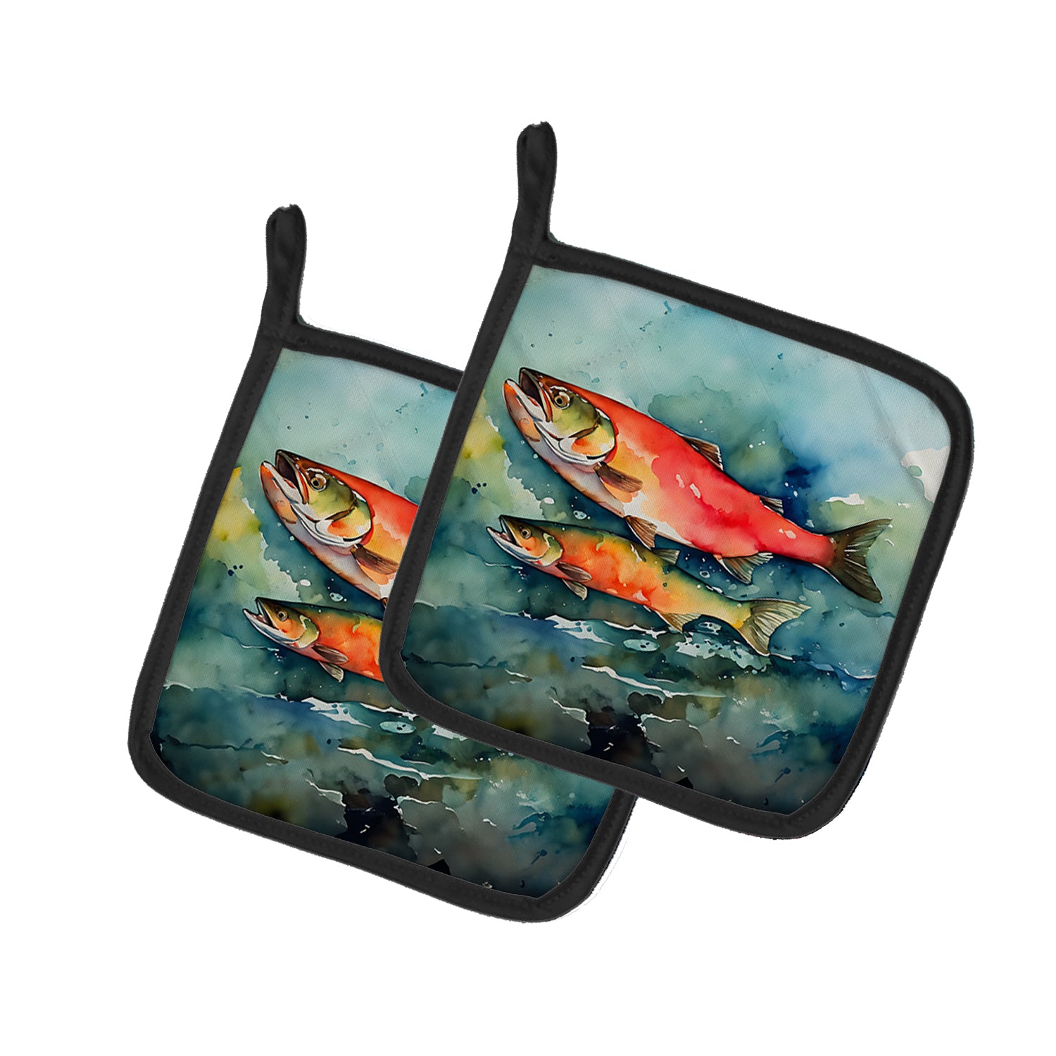 Buy this Salmon Pair of Pot Holders