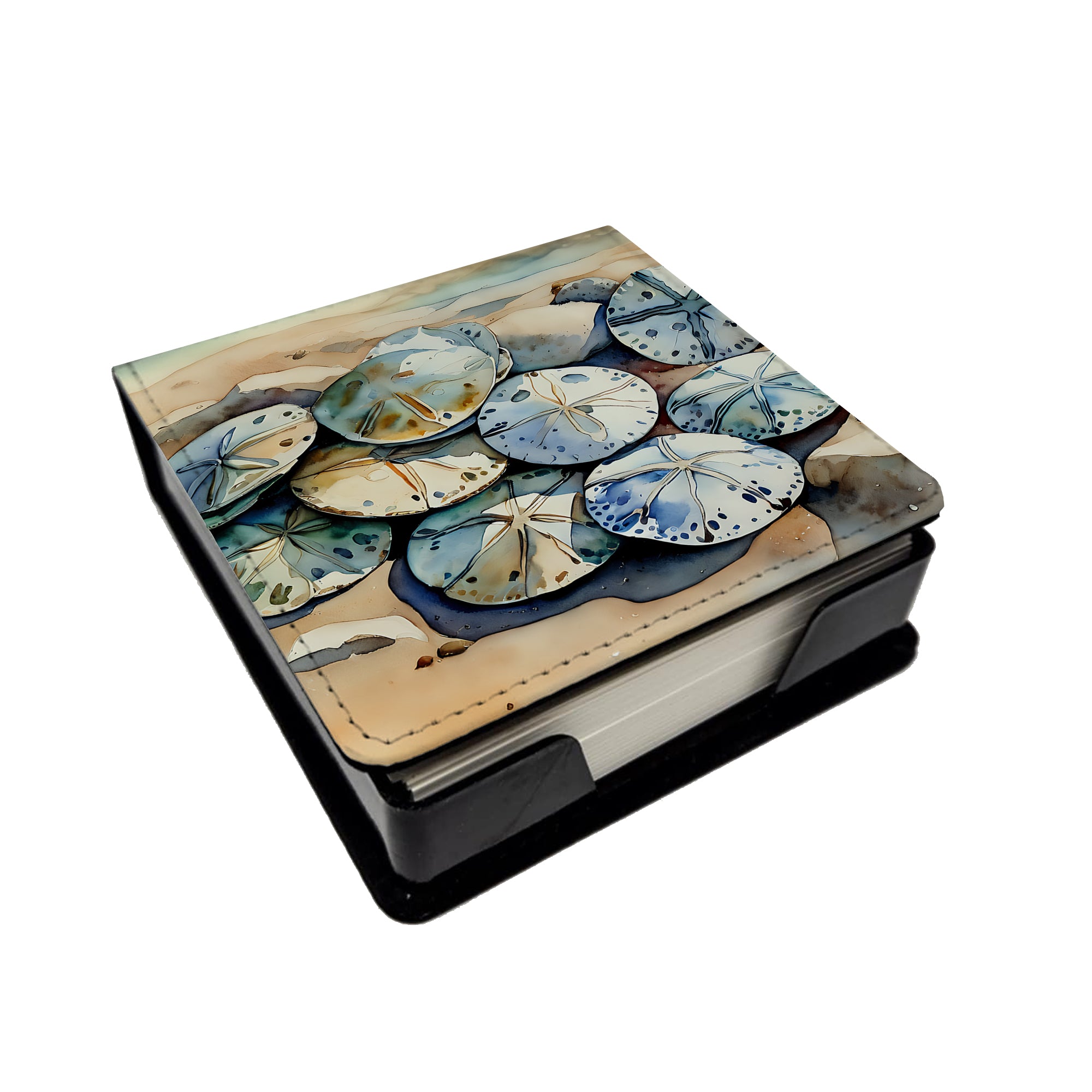 Buy this Sand Dollars PU Leather Note Paper Holder