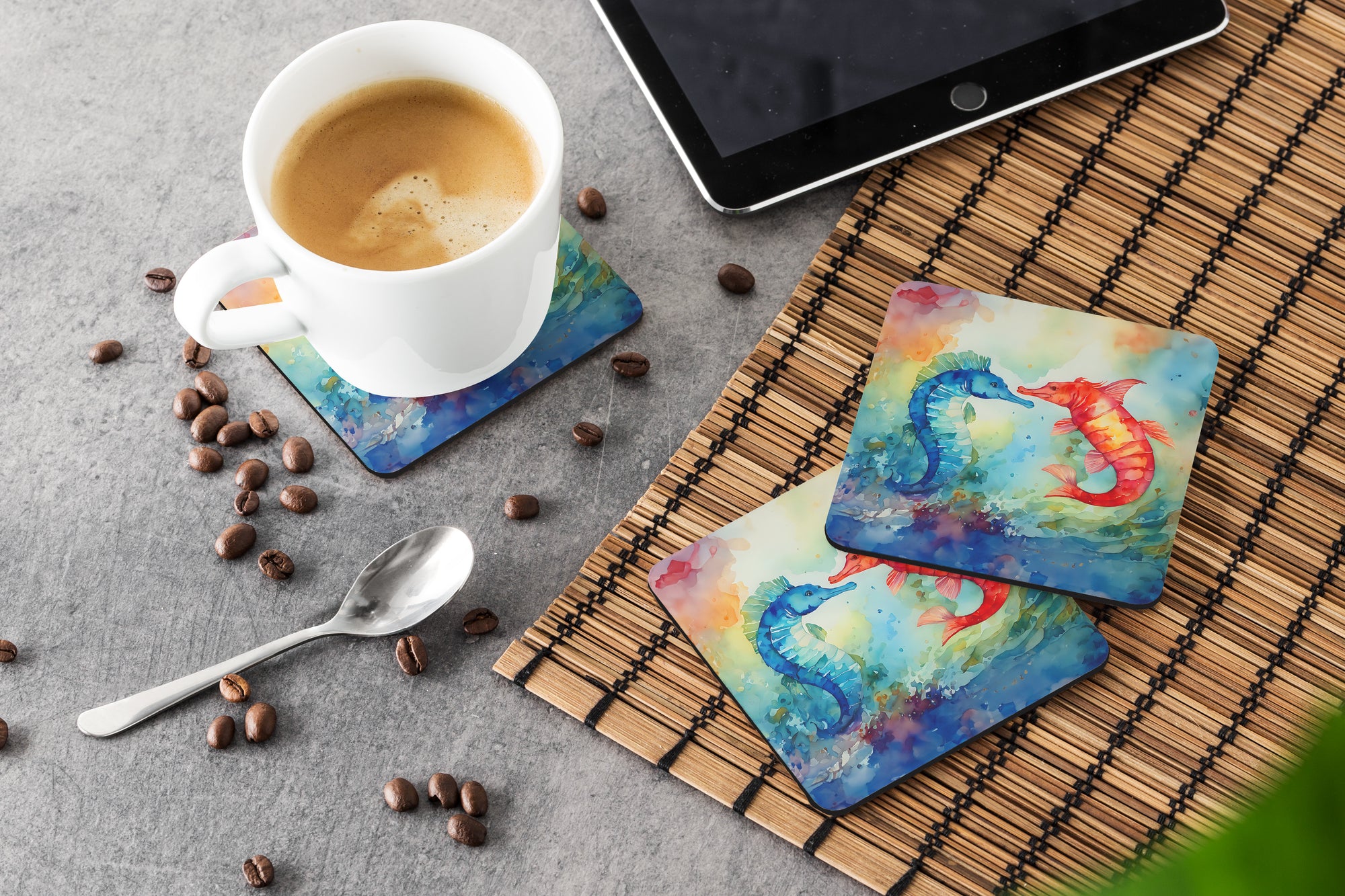 Seahorses Foam Coasters