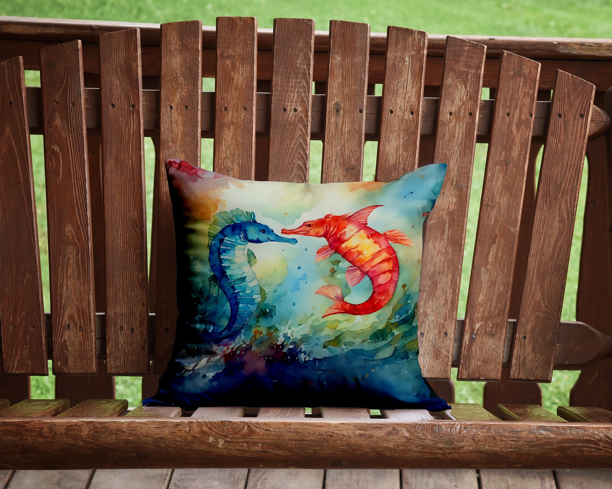 Buy this Seahorses Throw Pillow