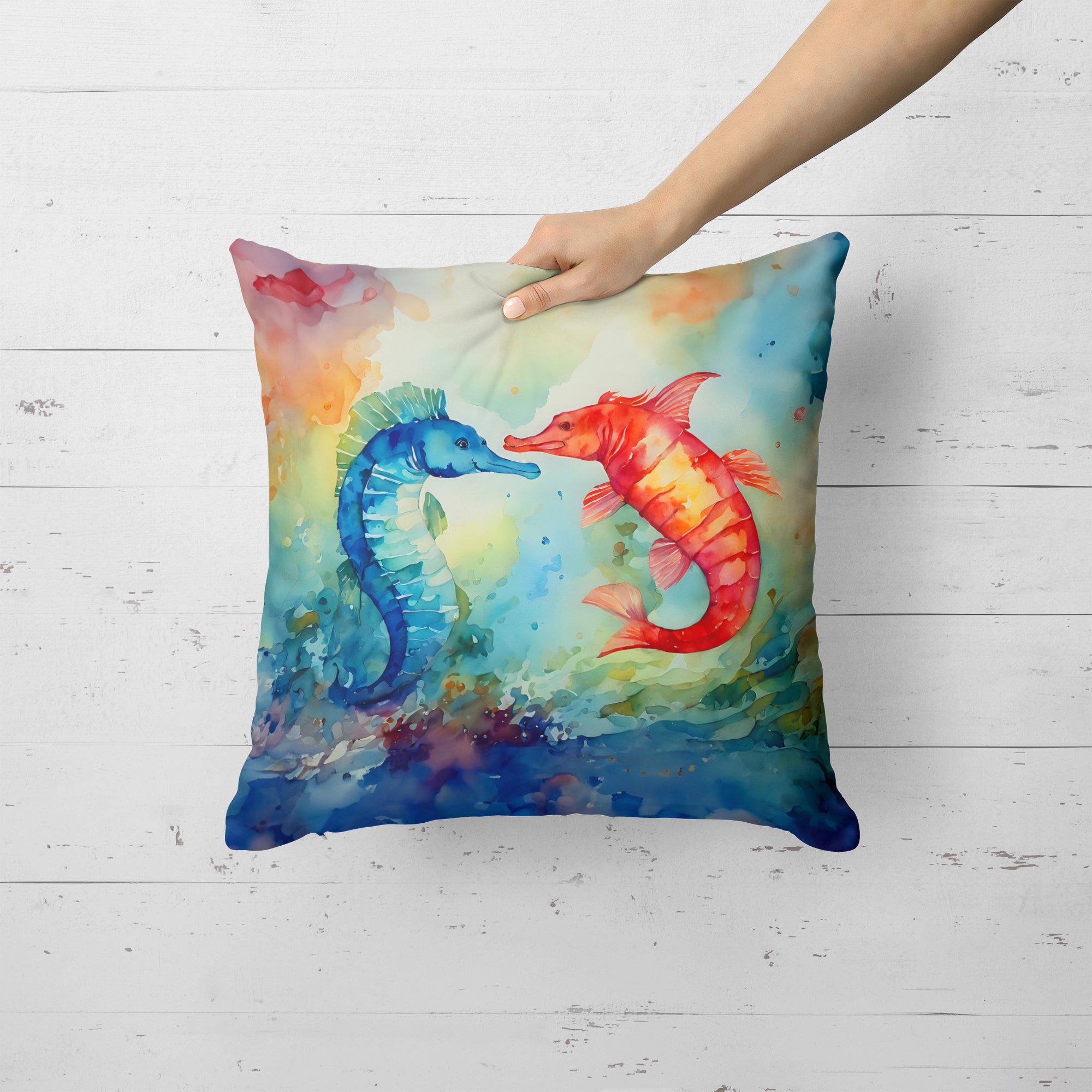 Buy this Seahorses Throw Pillow