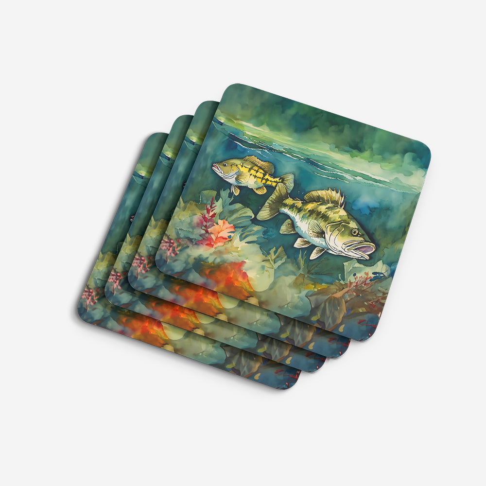 Smallmouth Bass Foam Coasters