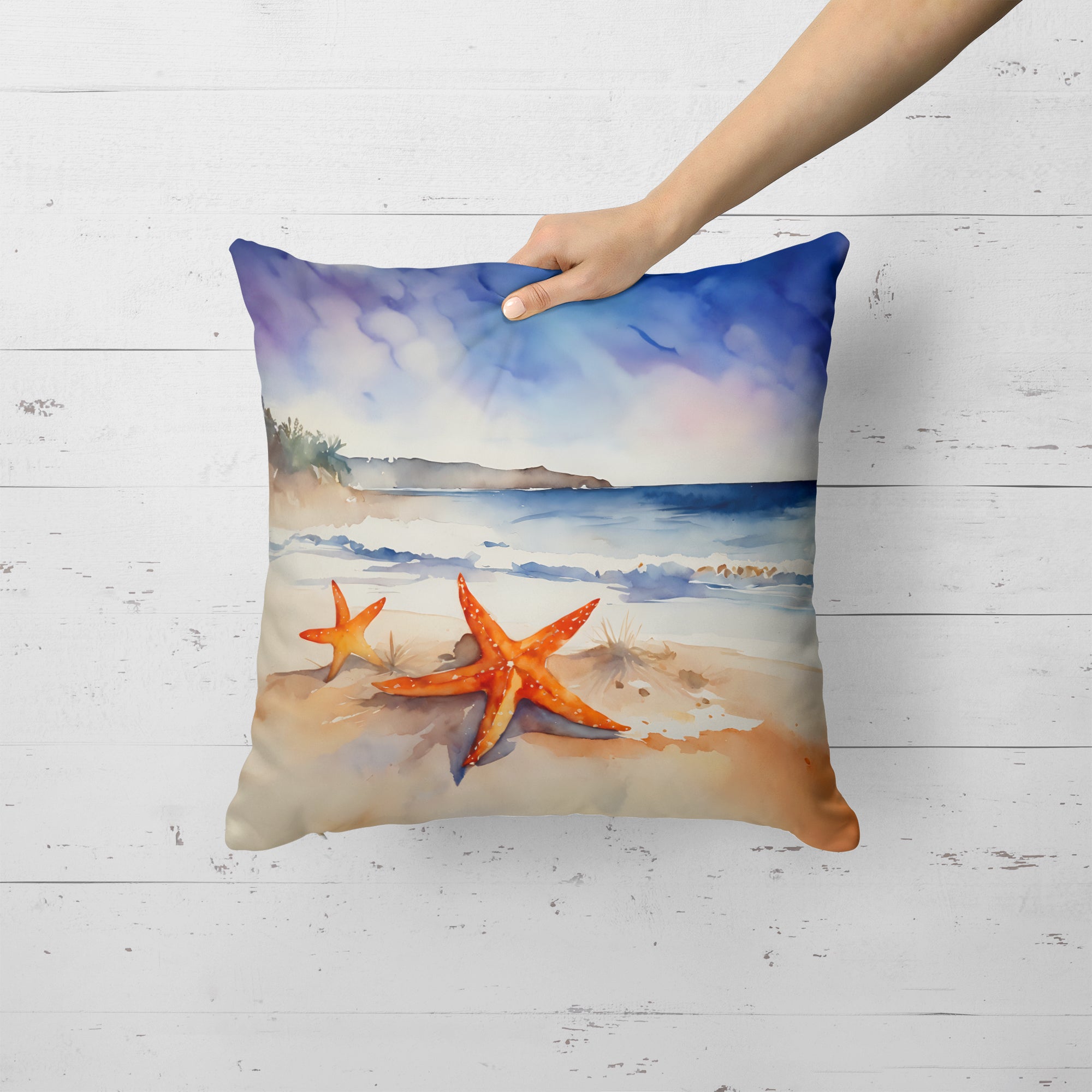 Starfish Throw Pillow