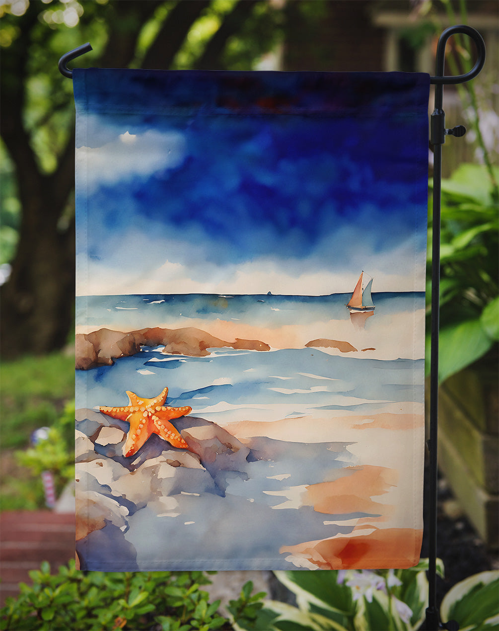 Starfish Garden Flag