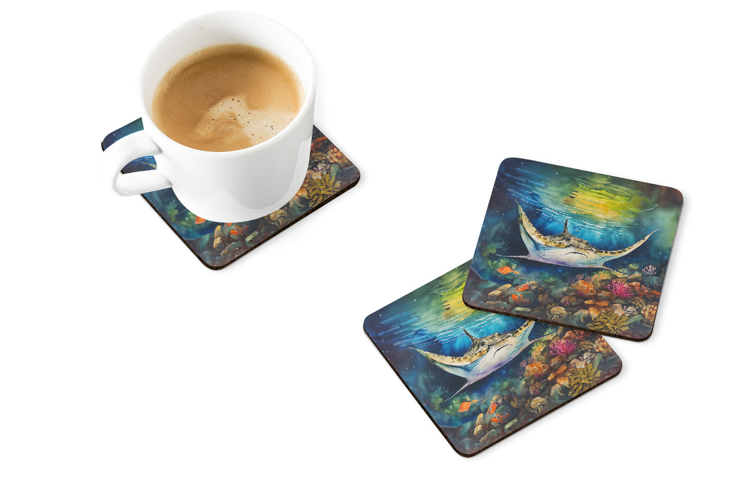 Buy this Sting Ray Foam Coasters