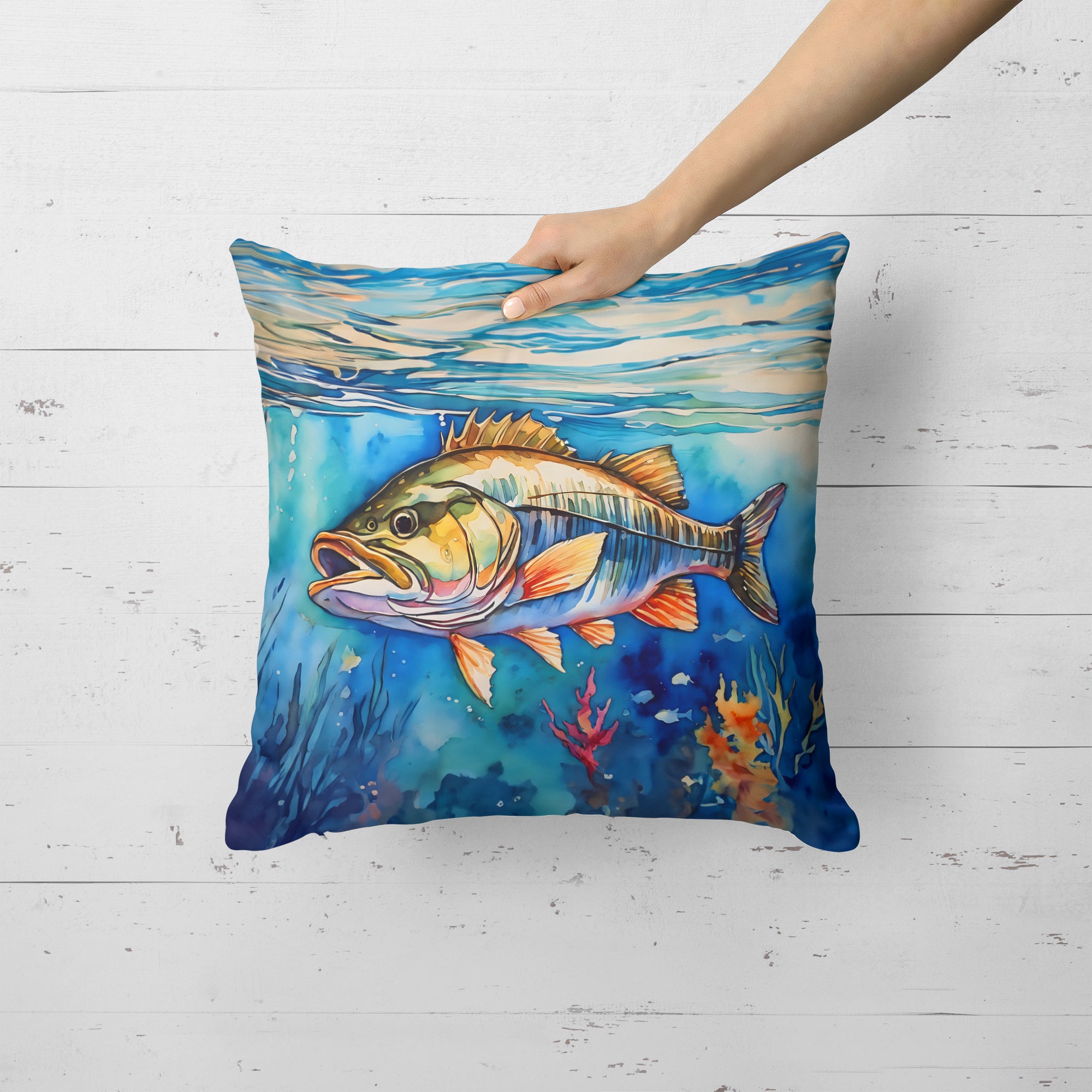 Buy this Striped Bass Throw Pillow