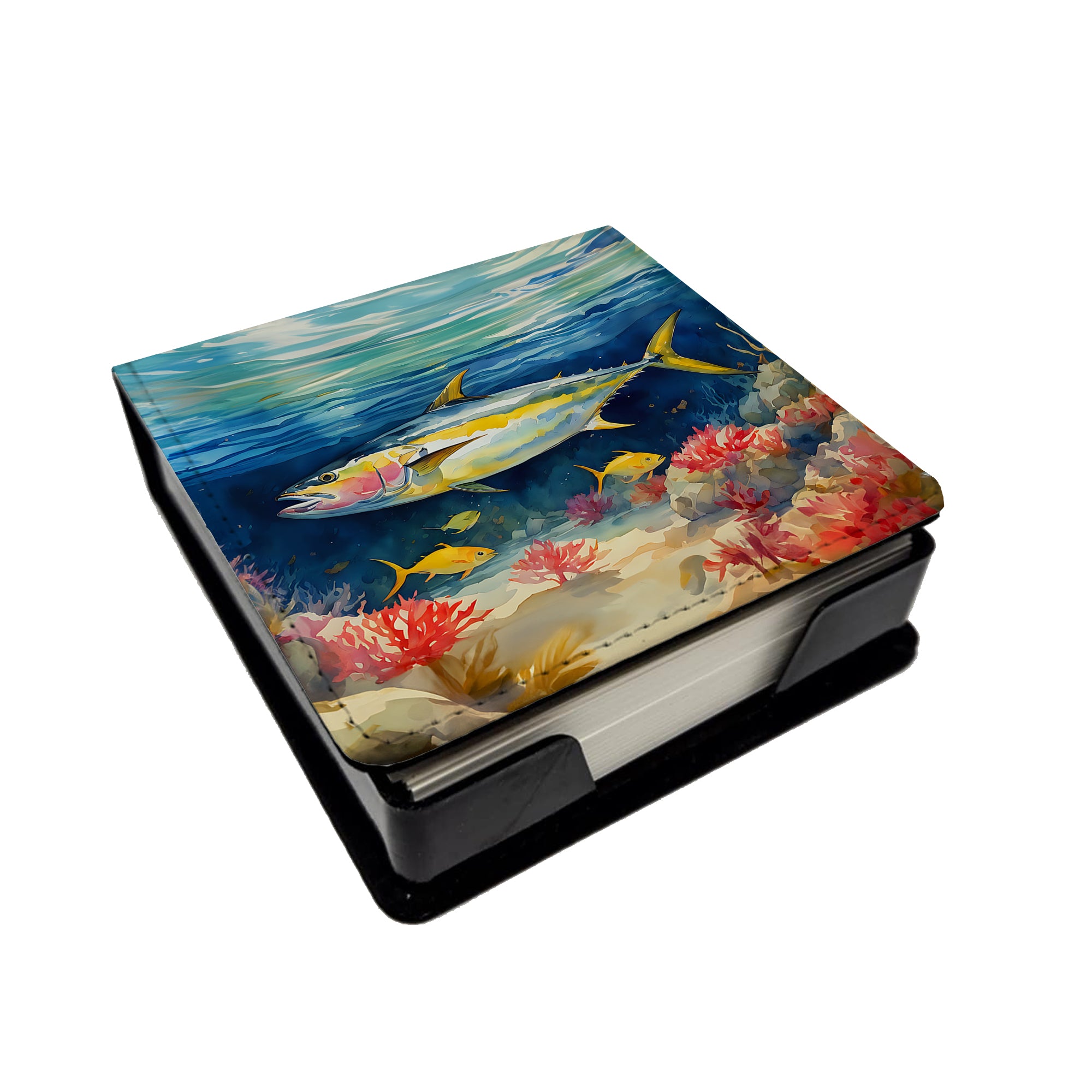 Buy this Yellowfin Tuna PU Leather Note Paper Holder