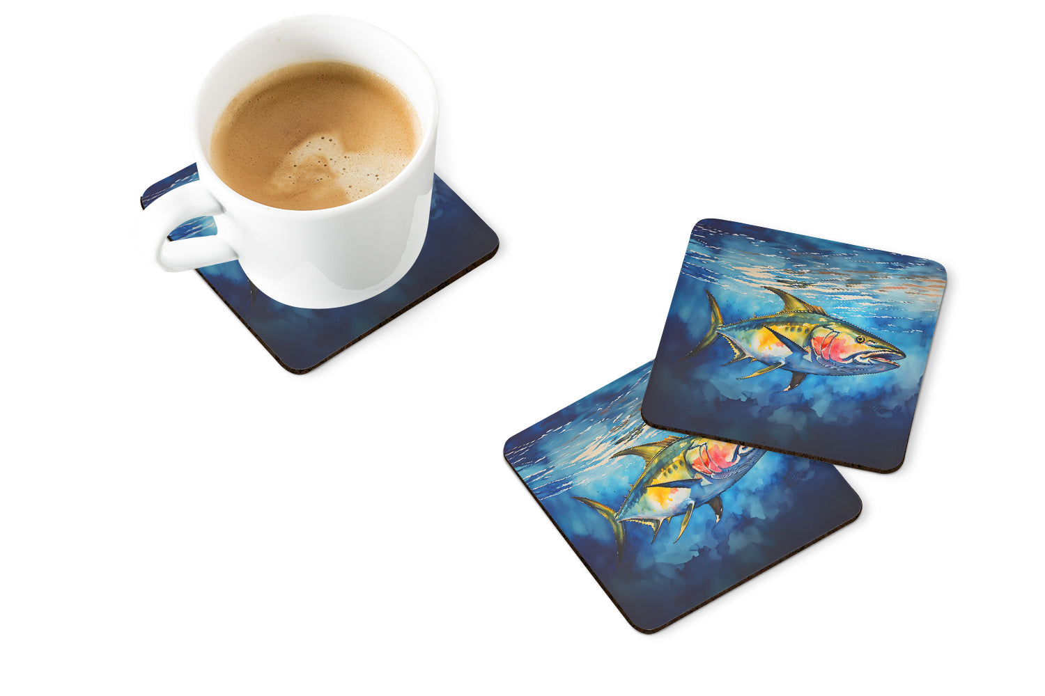 Yellowfin Tuna Foam Coasters