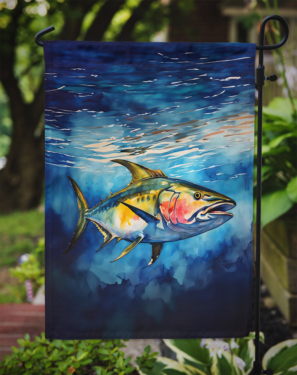 Yellowfin Tuna Garden Flag