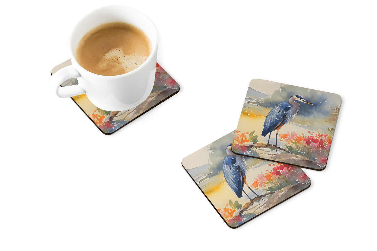 Buy this Blue Heron Foam Coasters