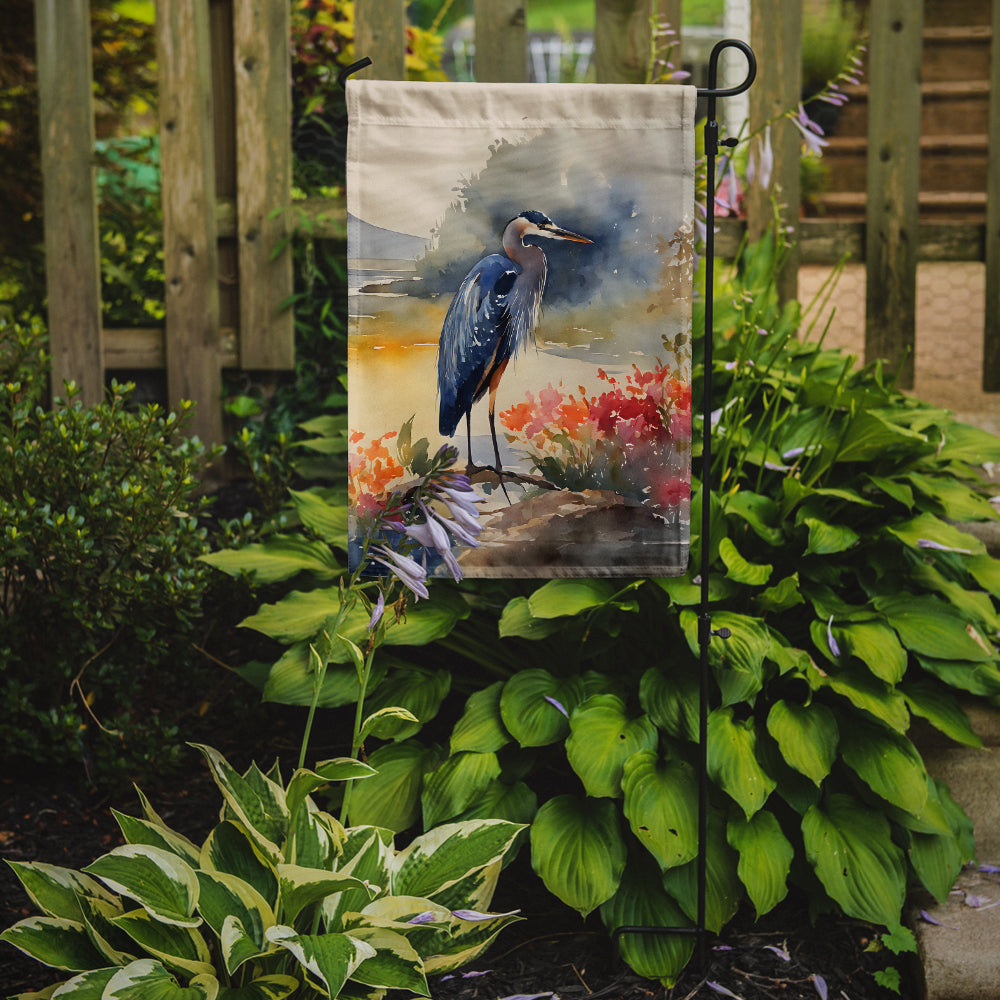 Blue Heron Garden Flag