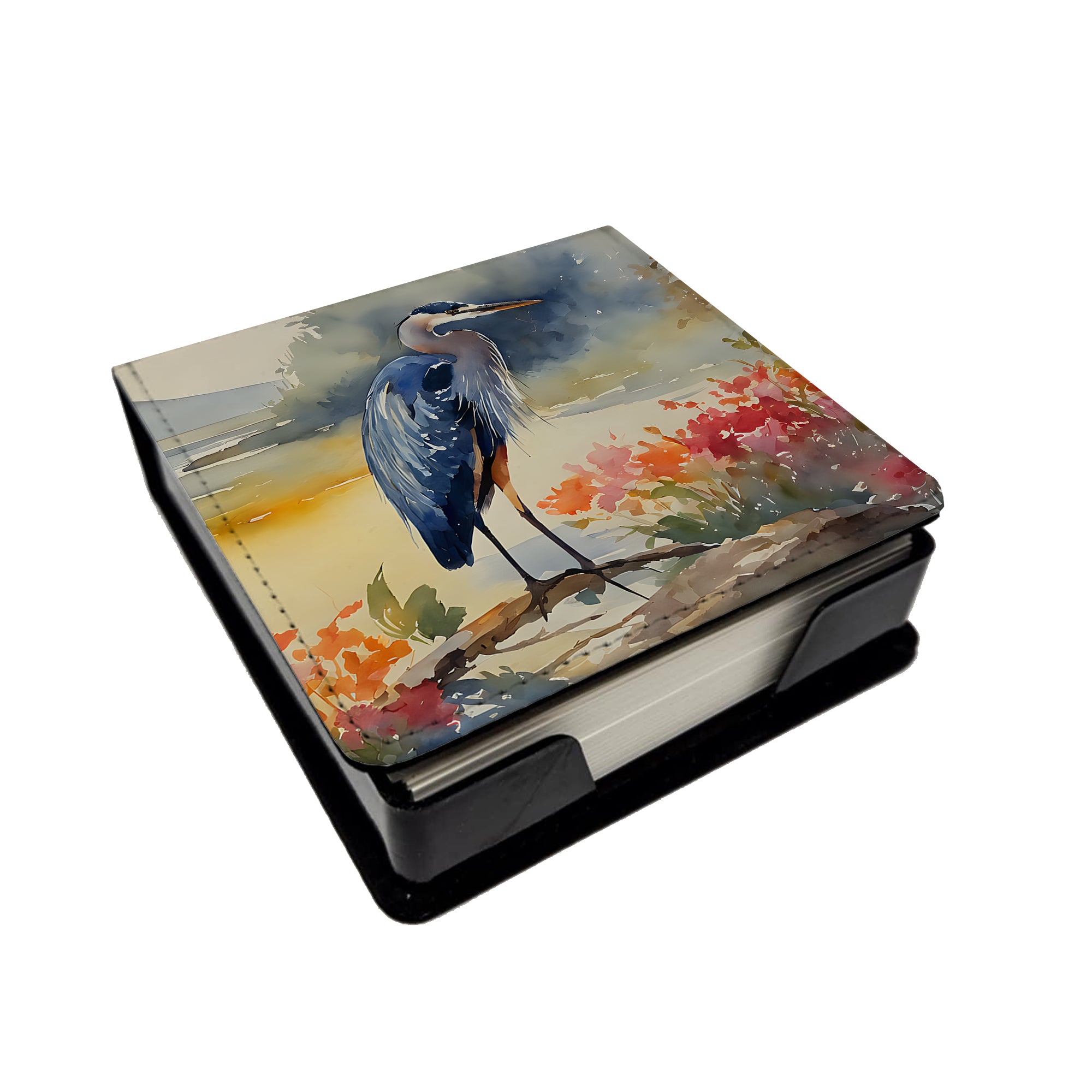 Buy this Blue Heron PU Leather Note Paper Holder