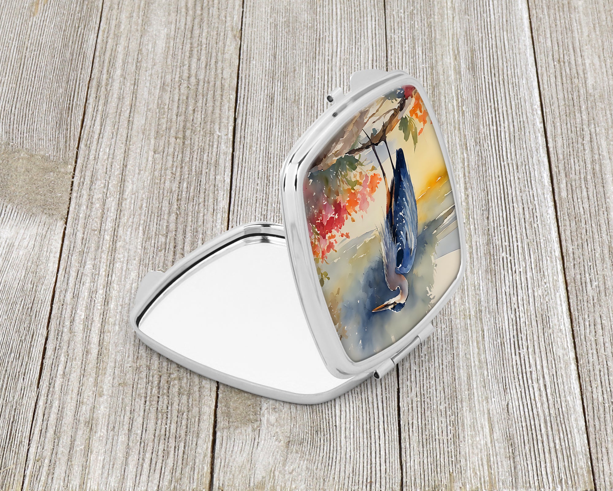 Blue Heron Compact Mirror