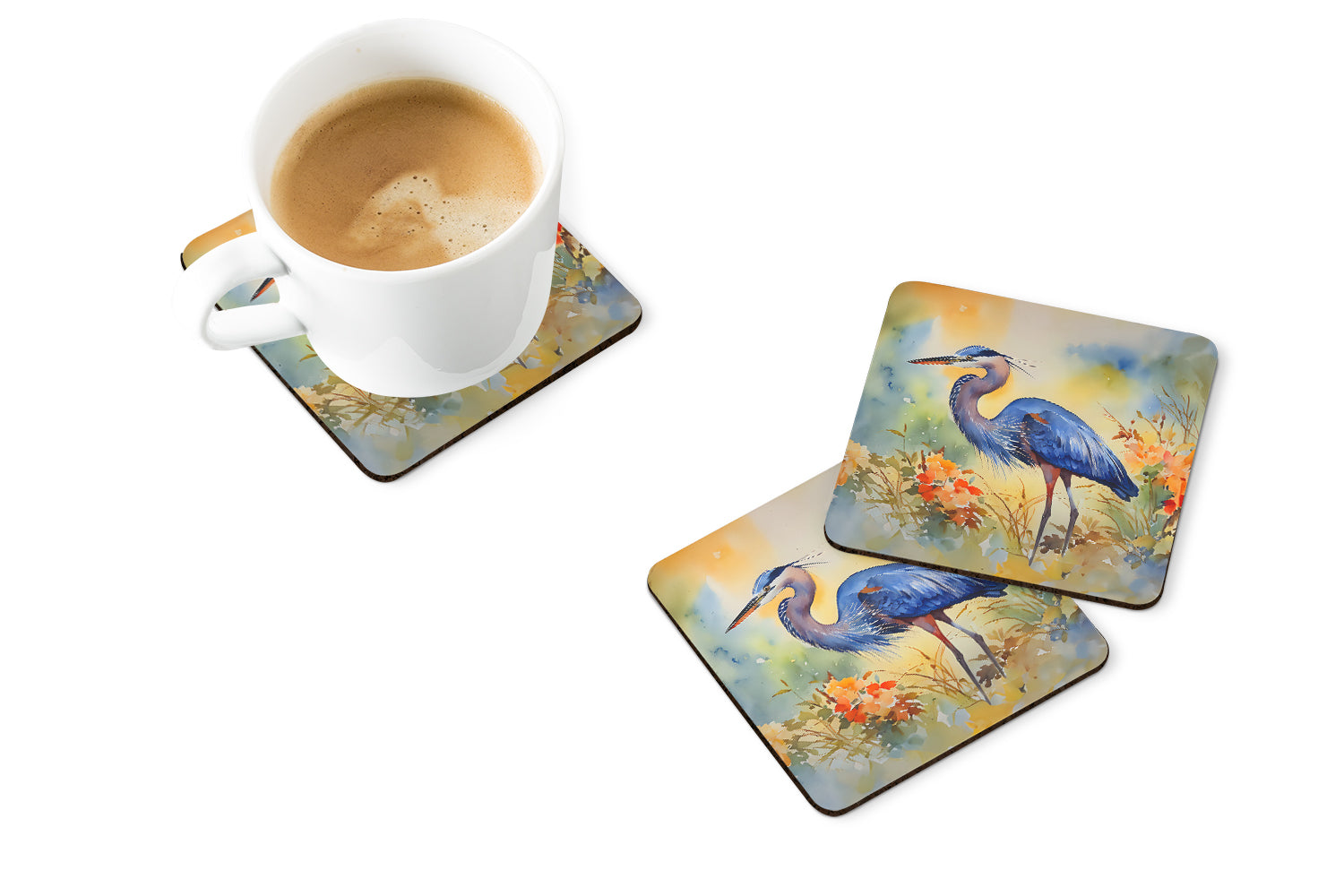 Buy this Blue Heron Foam Coasters