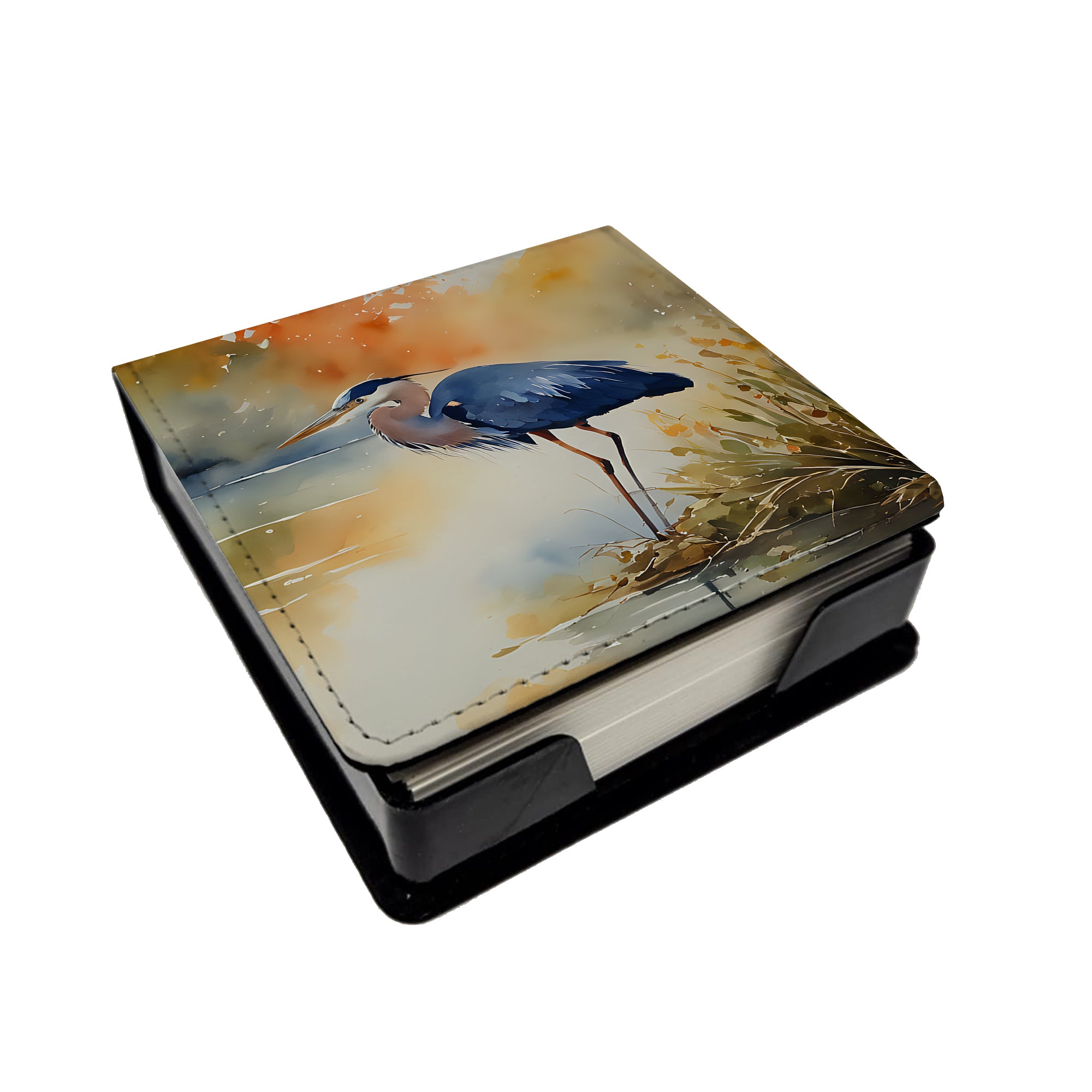 Buy this Blue Heron PU Leather Note Paper Holder