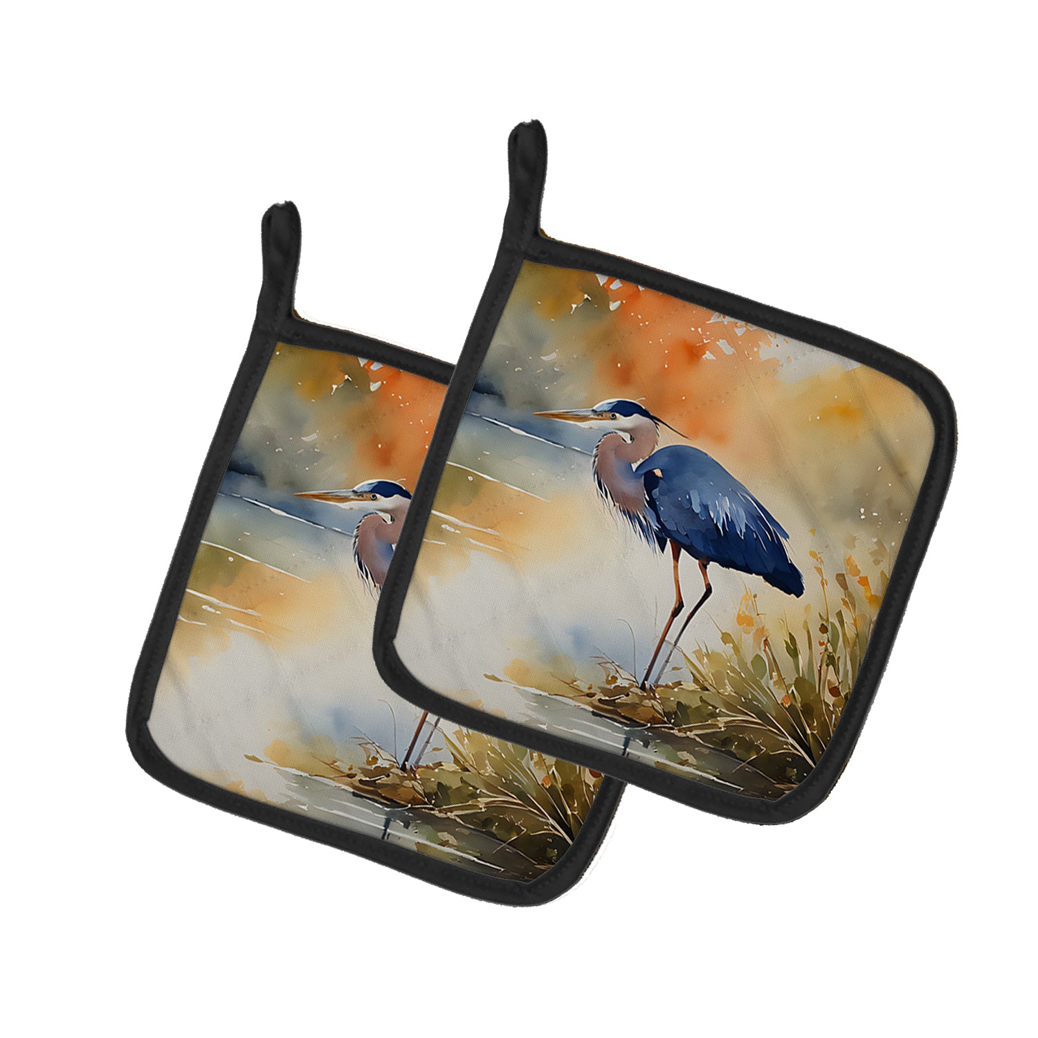 Buy this Blue Heron Pair of Pot Holders