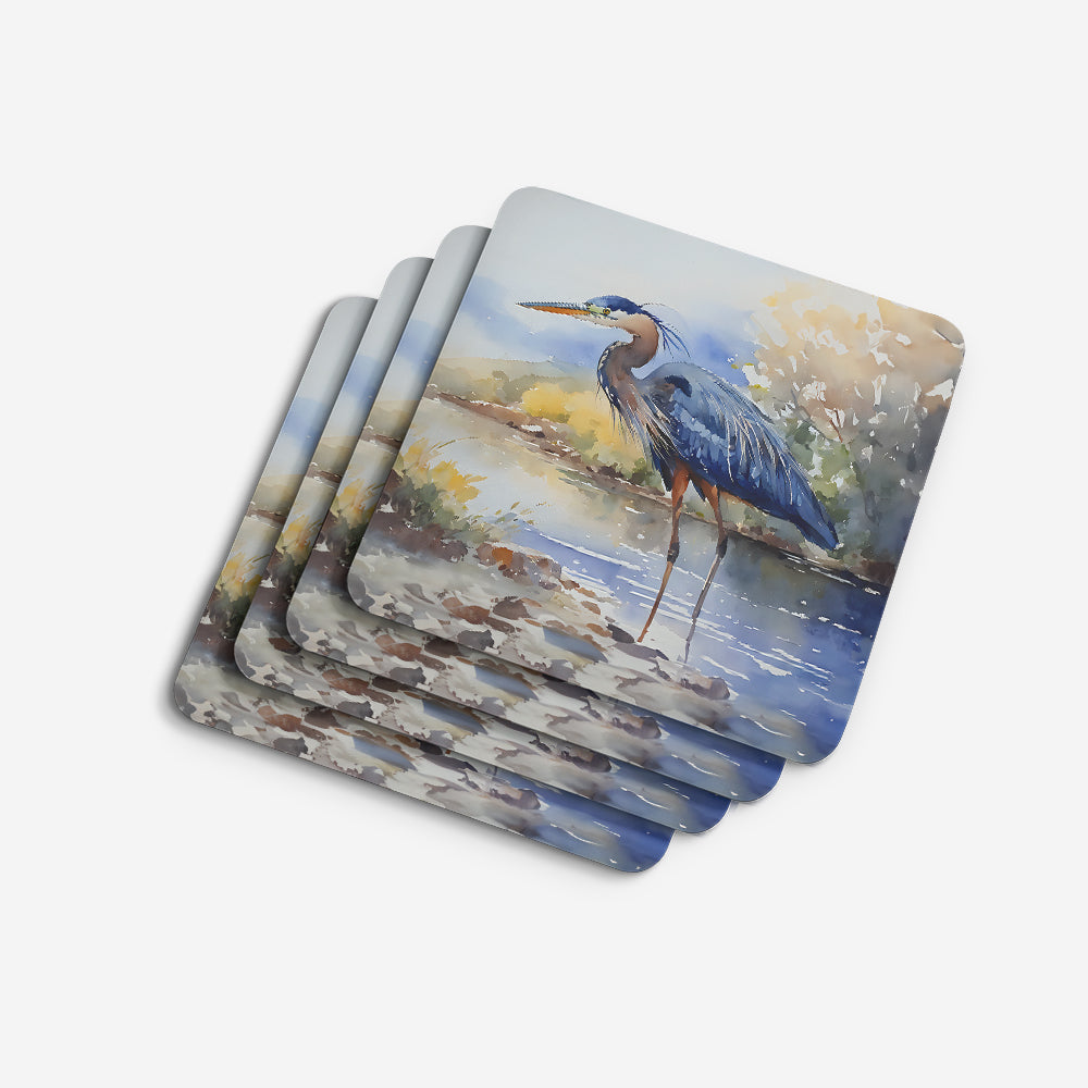 Blue Heron Foam Coasters