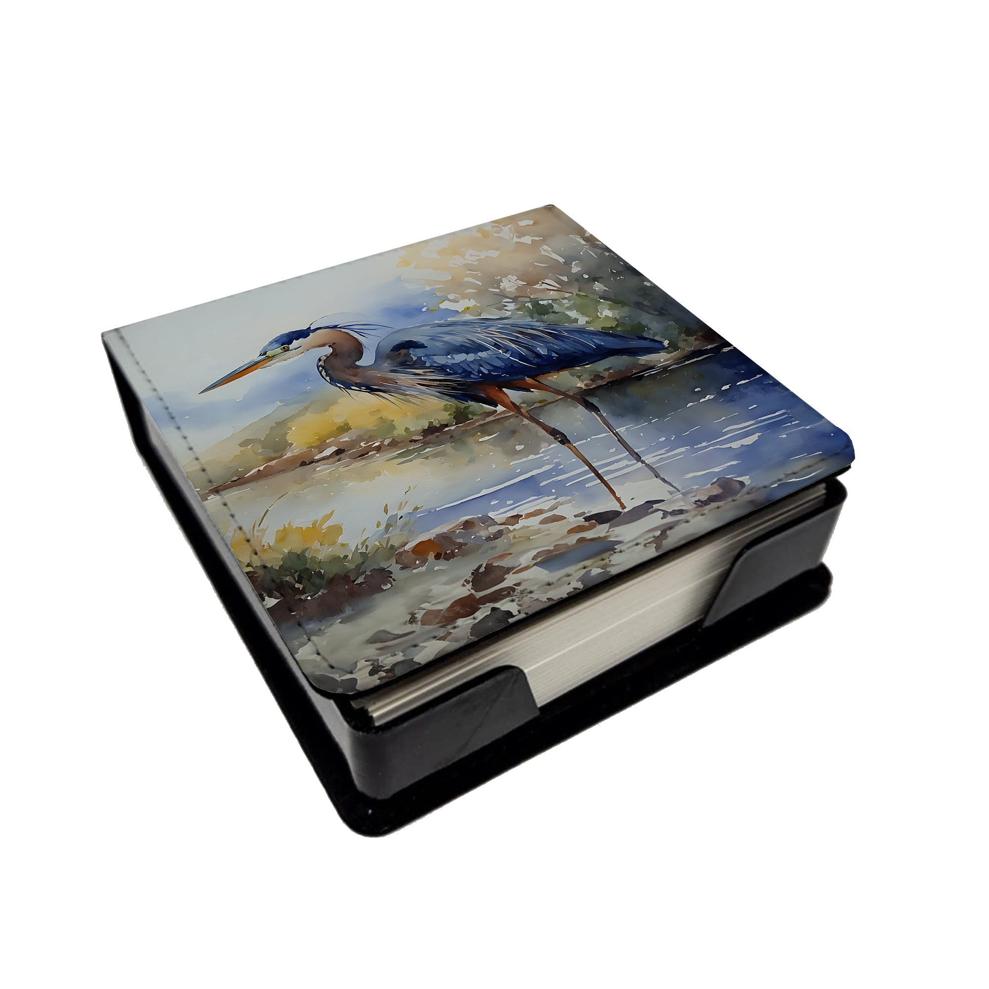 Buy this Blue Heron PU Leather Note Paper Holder