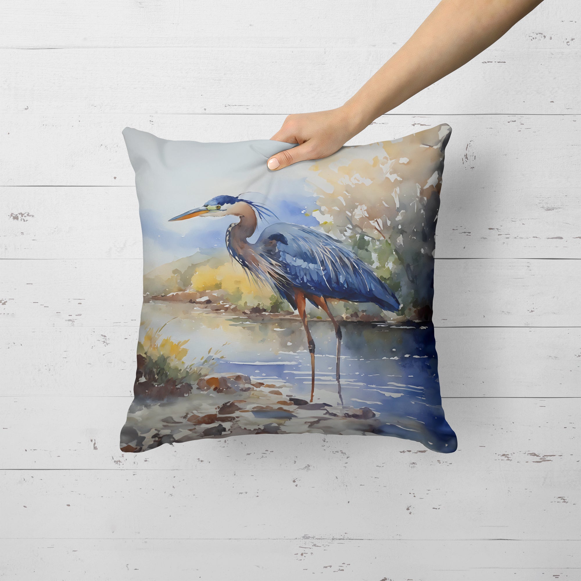 Buy this Blue Heron Throw Pillow