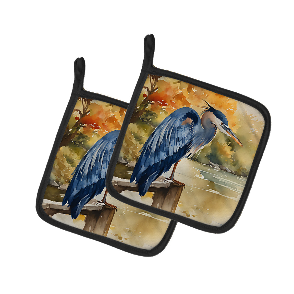 Buy this Blue Heron Pair of Pot Holders